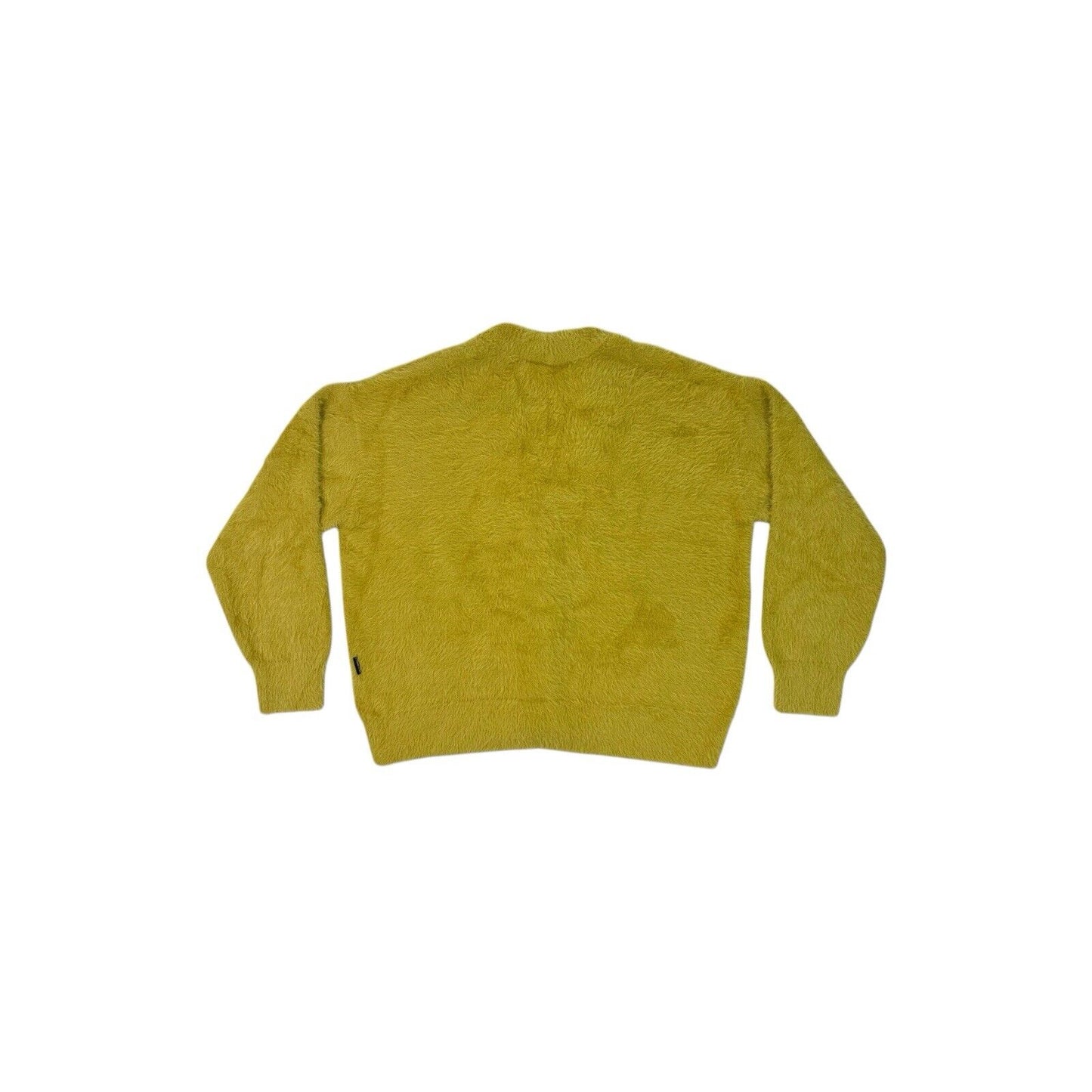 Reternity Furry Knit Cardigan Mustard Men’s Large