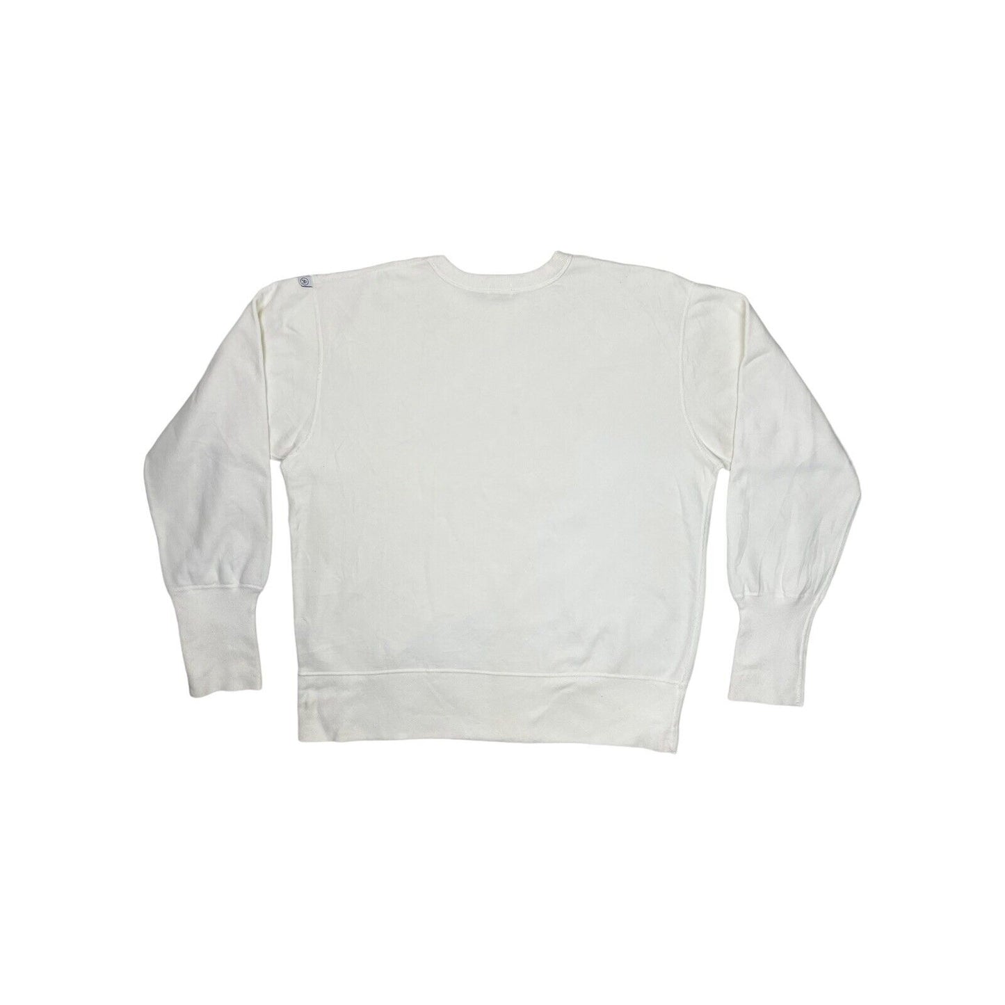 Vintage Calvin Klein White Crew Neck Jumper Embroidered Mens Medium Made In USA