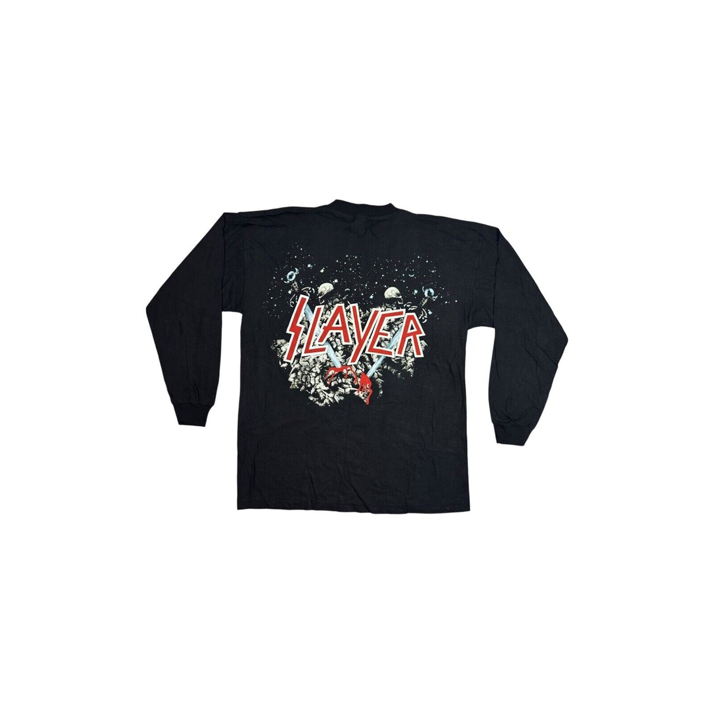 Vintage Slayer T-Shirt Men’s XL Black Long Sleeve Divine Intervention Graphic