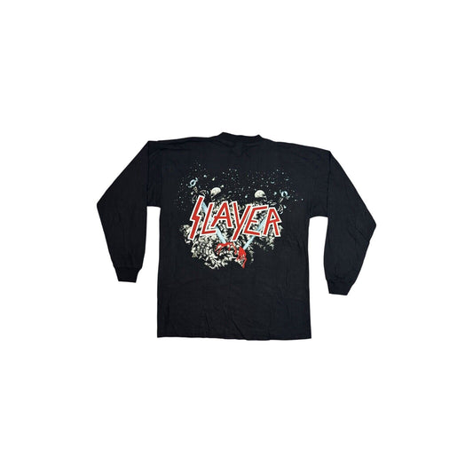 Vintage Slayer T-Shirt Men’s XL Black Long Sleeve Divine Intervention Graphic