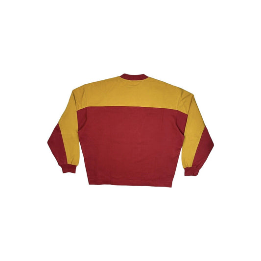 Vintage Valentino Sport Jumper Mustard And Red Men’s Large Made In Italy NWT 80’s