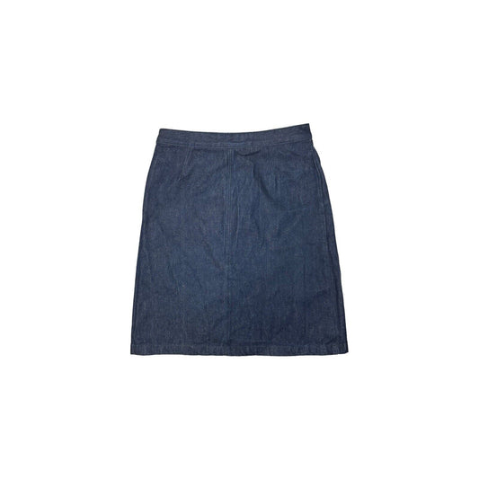 Vintage Kangol Skirt Dark Blue Denim Womens 30w