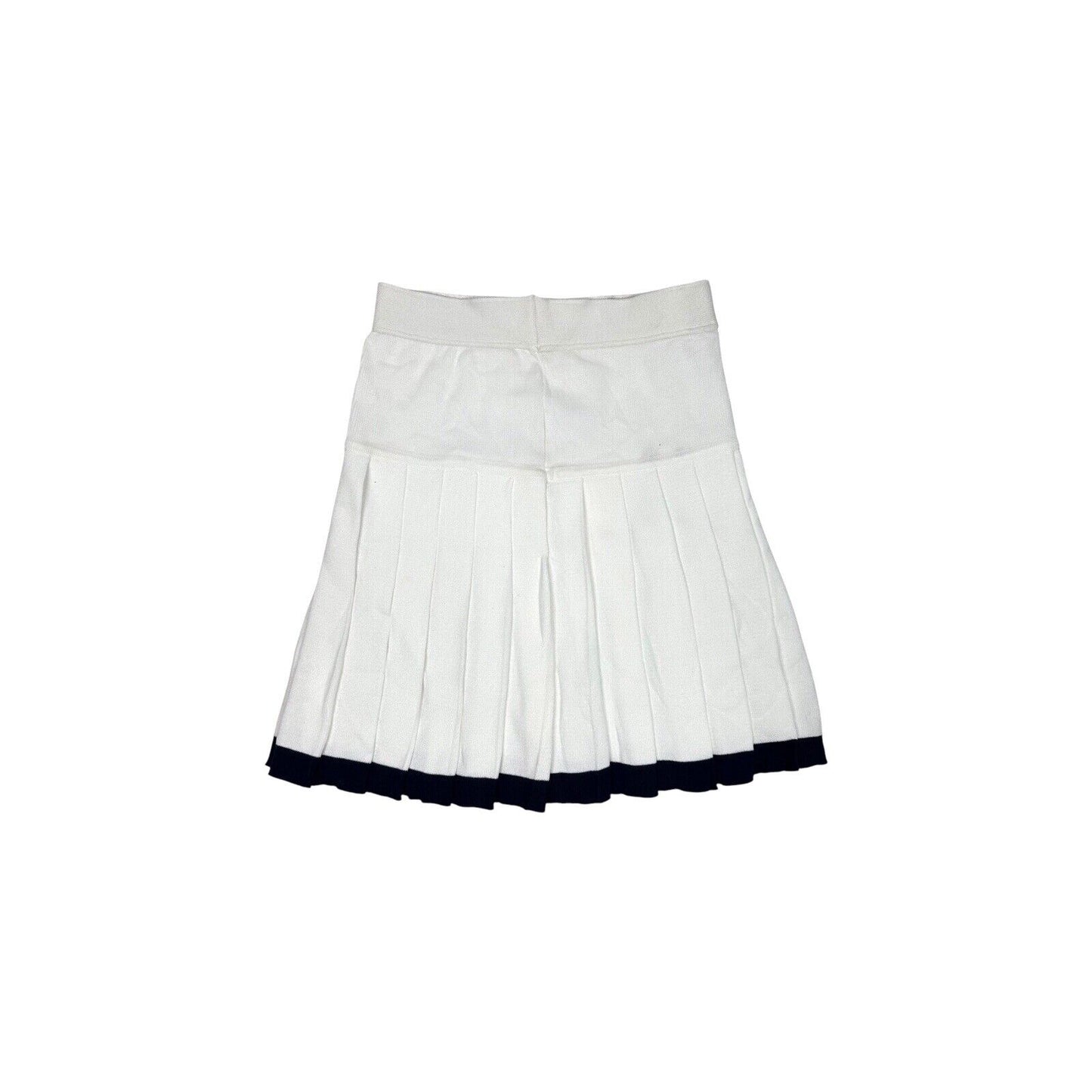 Vintage Valentino Sport Tennis Skirt 29w White Made In Italy NWT 80’s