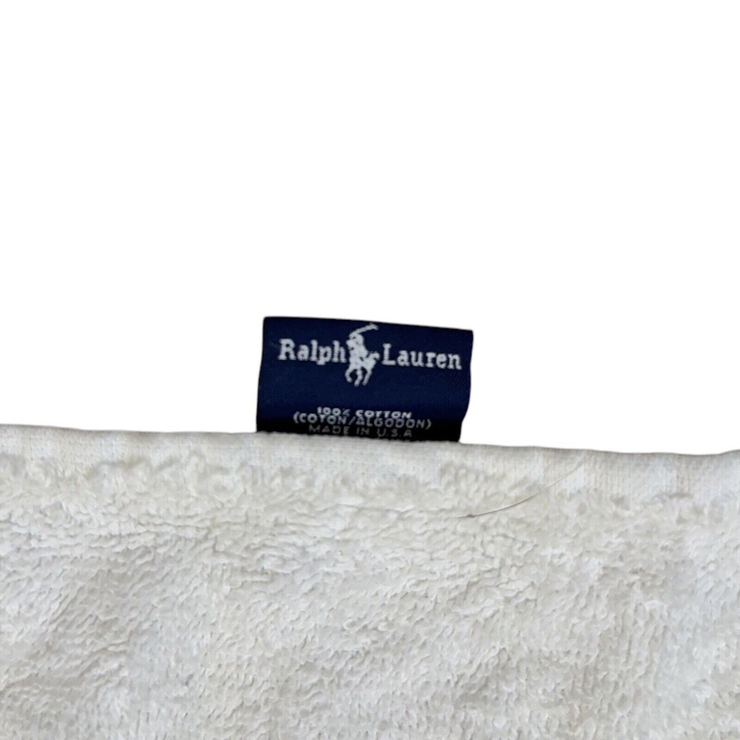 Vintage Polo Bear Ralph Lauren XL Towel Made In USA