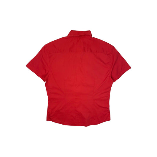 00’s Versace VJC Shirt Mens Slim XL Red Spellout Design