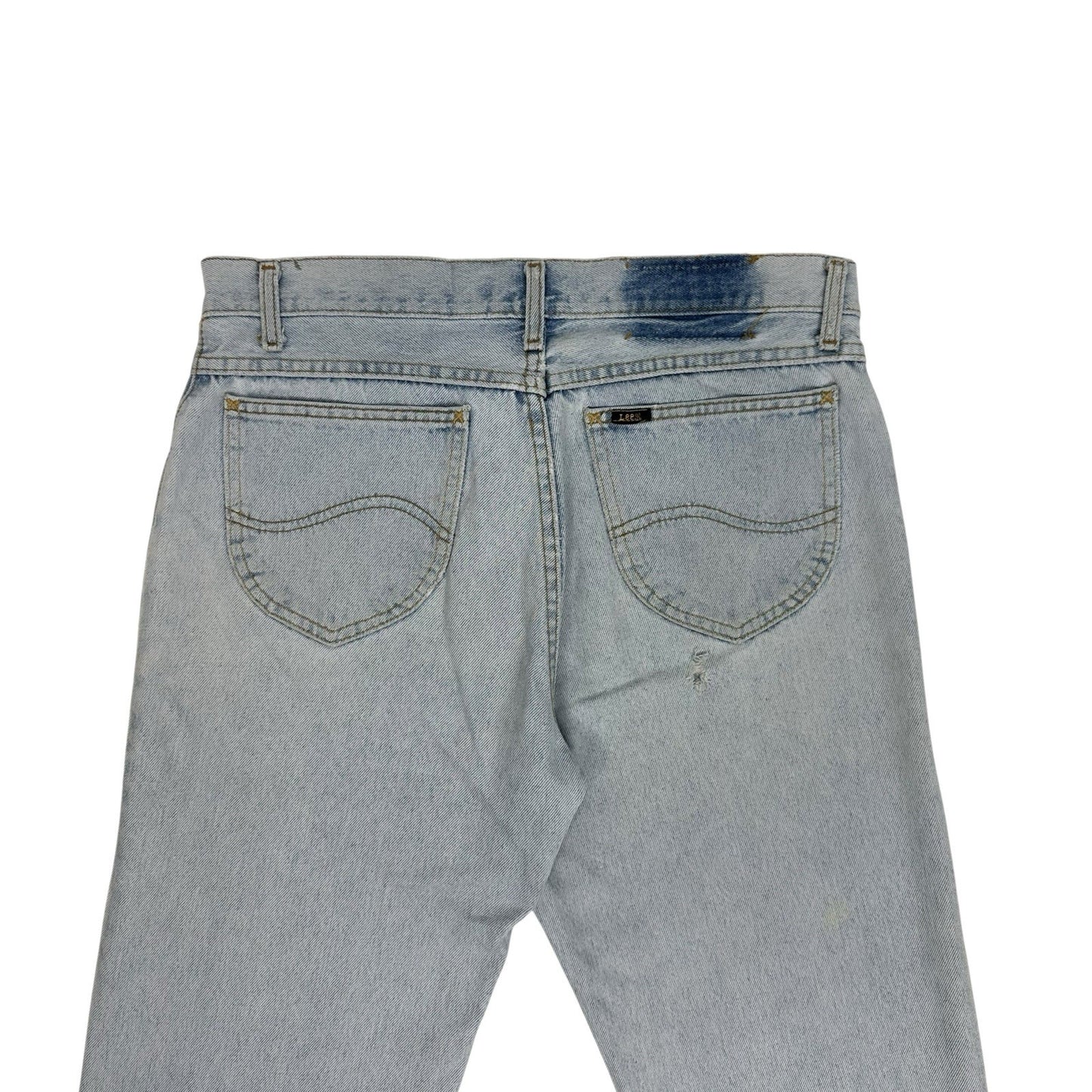 Vintage Lee Jeans Riders 34w 34l Blue Distressed Slim Straight Leg Brooklyn Men's