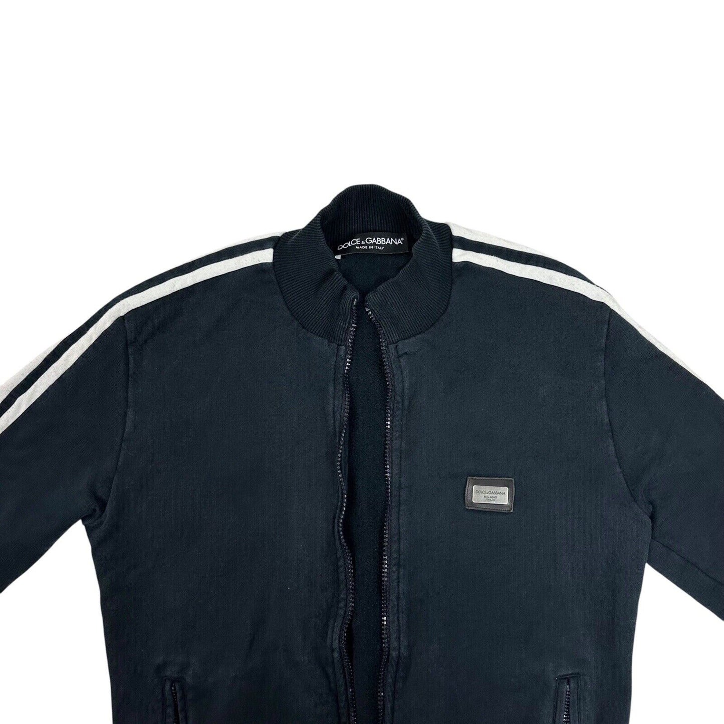 Dolce And Gabbana Plaque Jacket Men’s Medium Made In Italy Black
