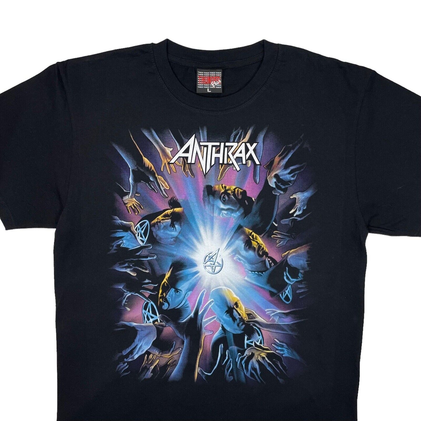 00’s Anthrax T-Shirt Mens Large Black Deadstock