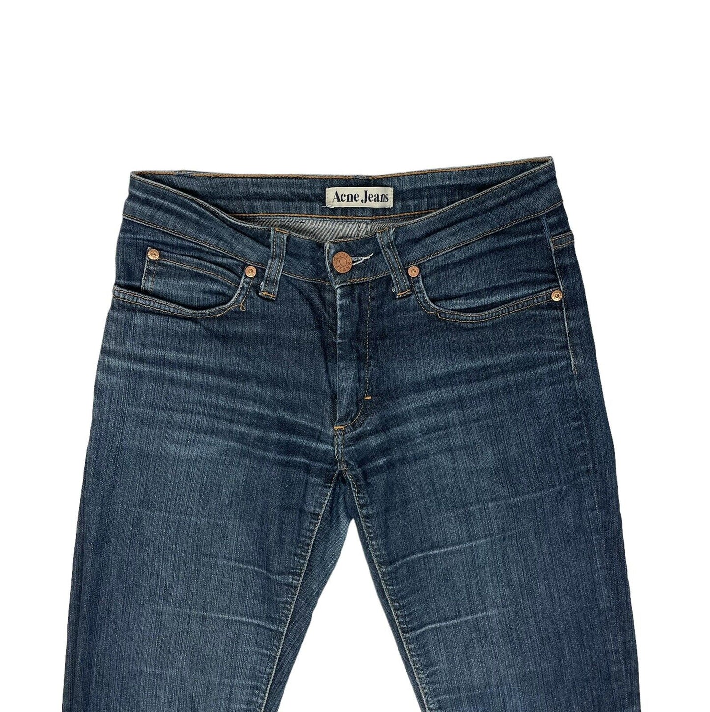 Acne Studios Hep Raw Blue Slim Jeans Womens 29w 29l