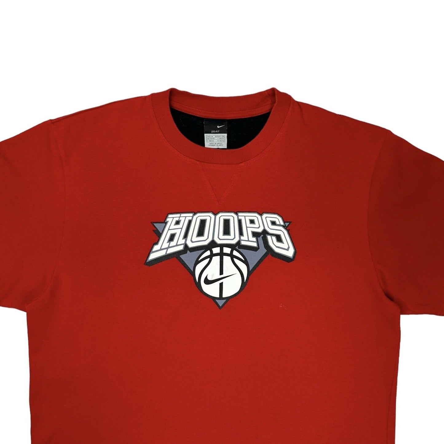 Vintage Nike Basketball T-Shirt Red Mens Medium Dri-fit