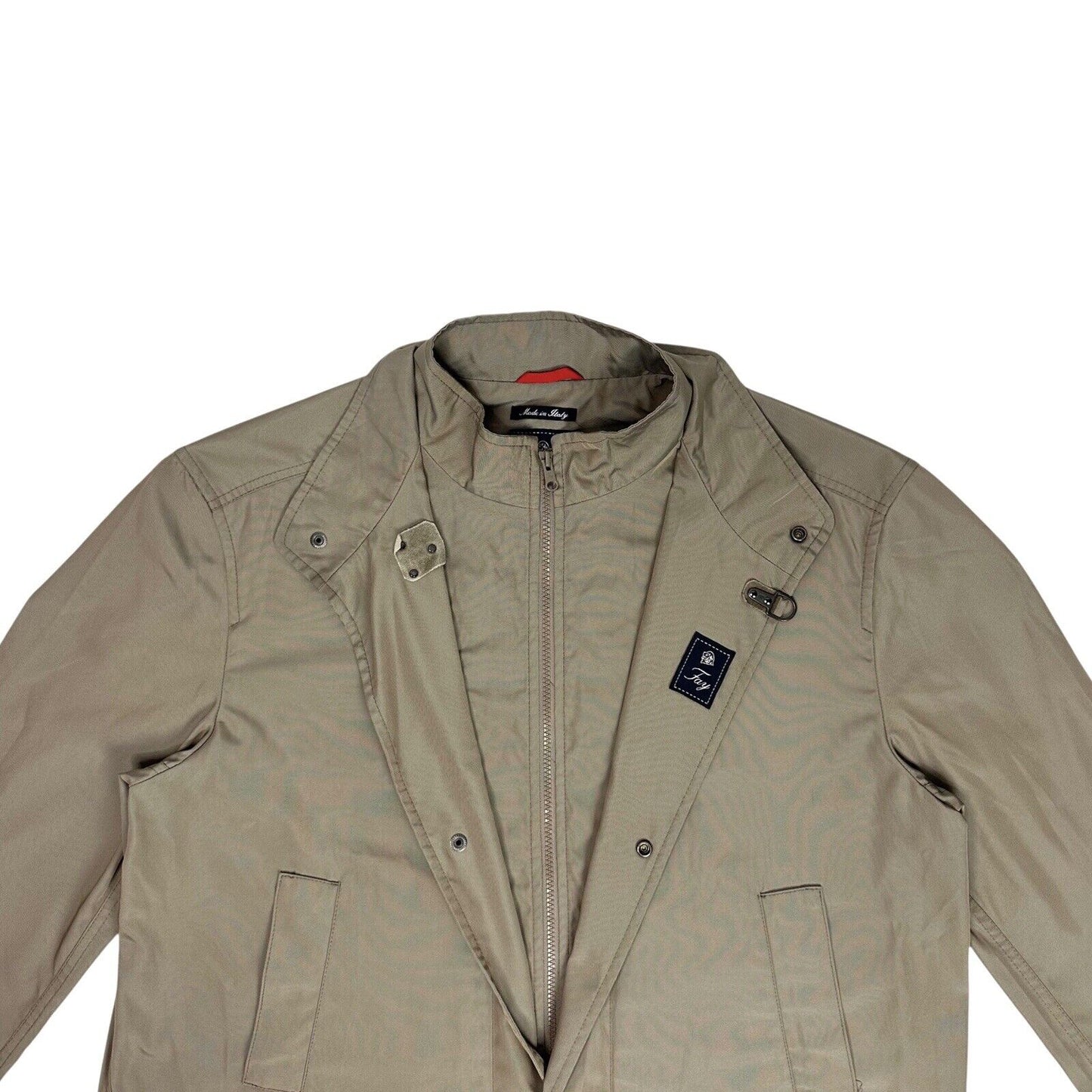 00’s Fay Utility Jacket Beige Men’s XXXL Slim Fit Made In Italy