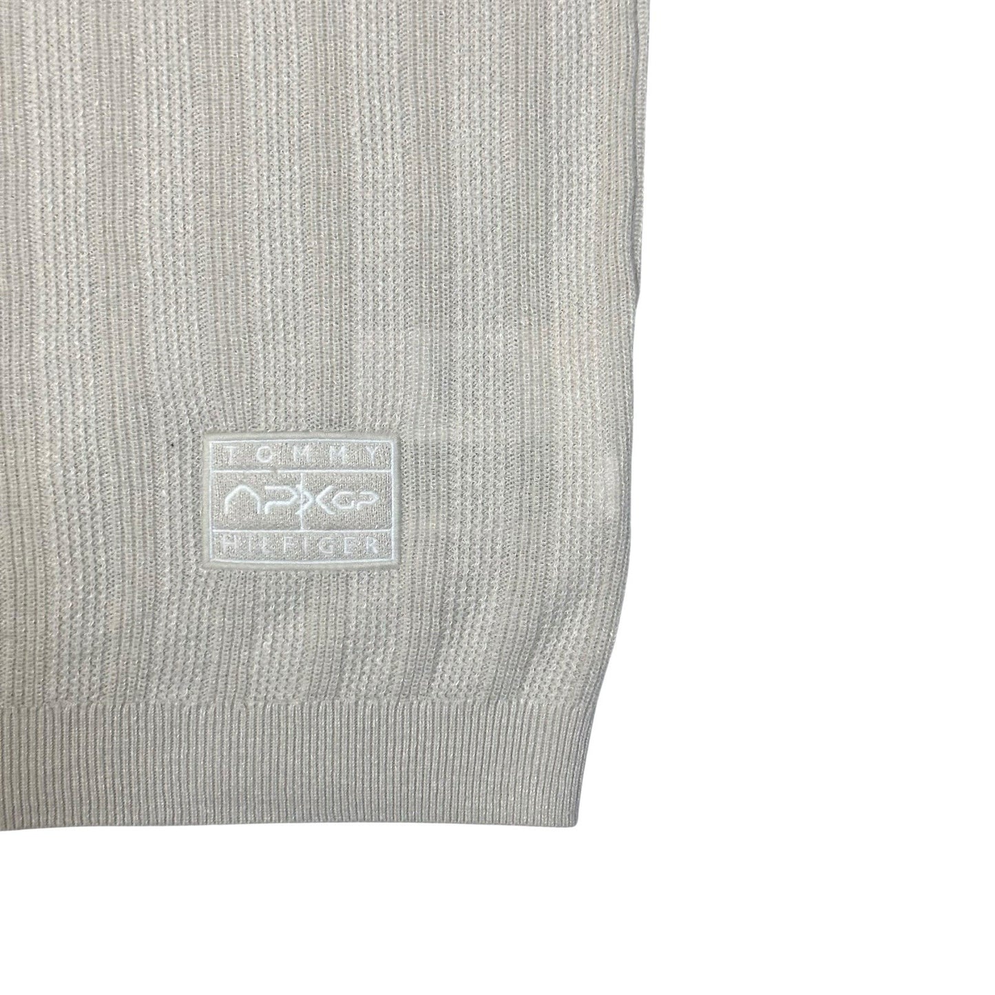 NWT Tommy Hilfiger F1 Movie Knit Polo Shirt Cream Men’s Large