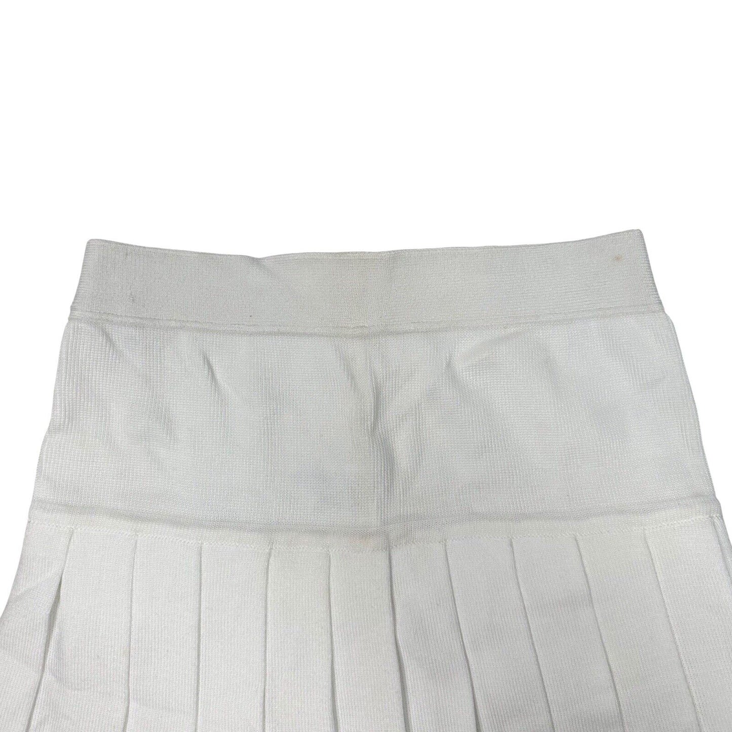 Vintage Valentino Sport Tennis Skirt 29w White Made In Italy NWT 80’s