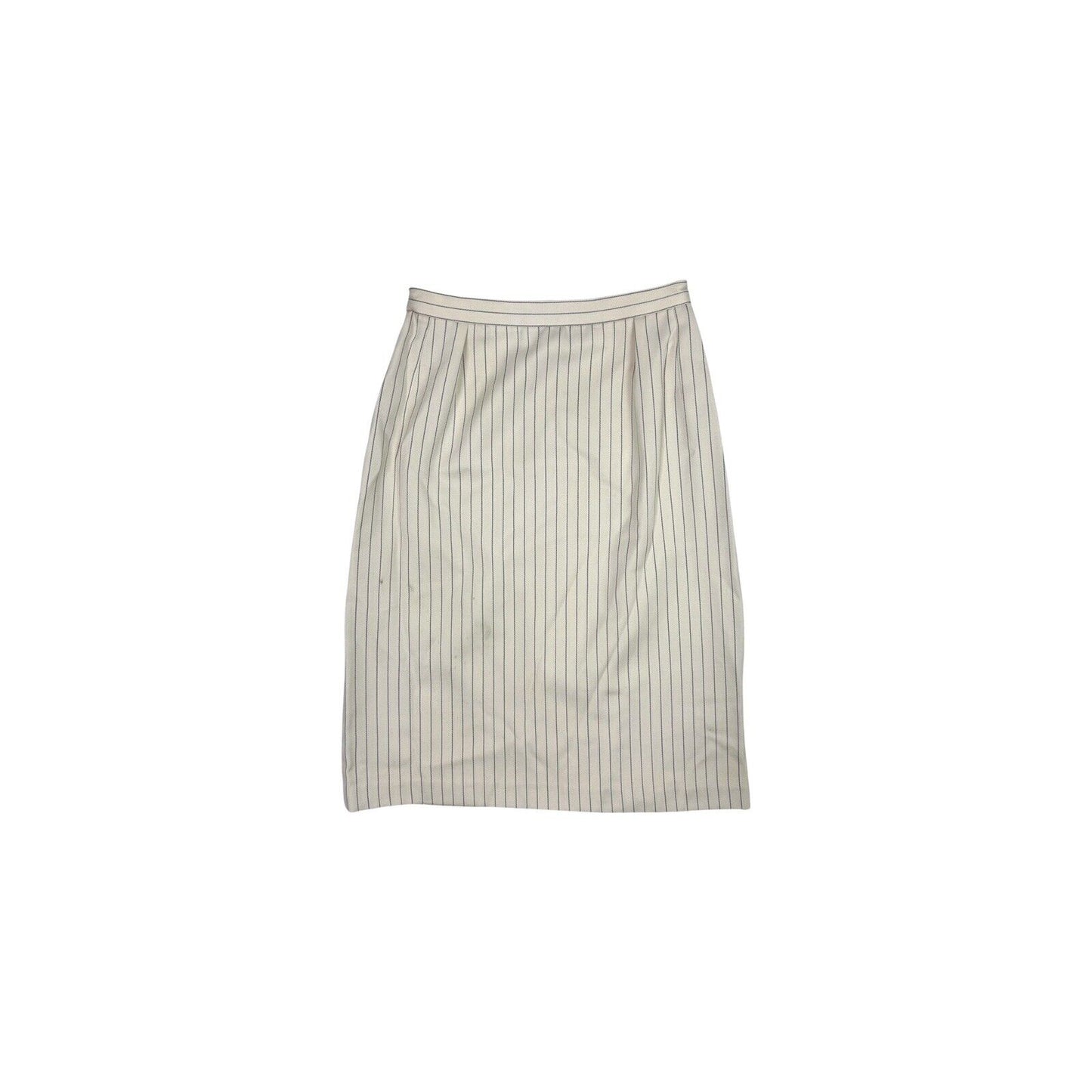 Vintage Christian Dior Suit Set Women’s Small Pin Stripe Cream Made In France