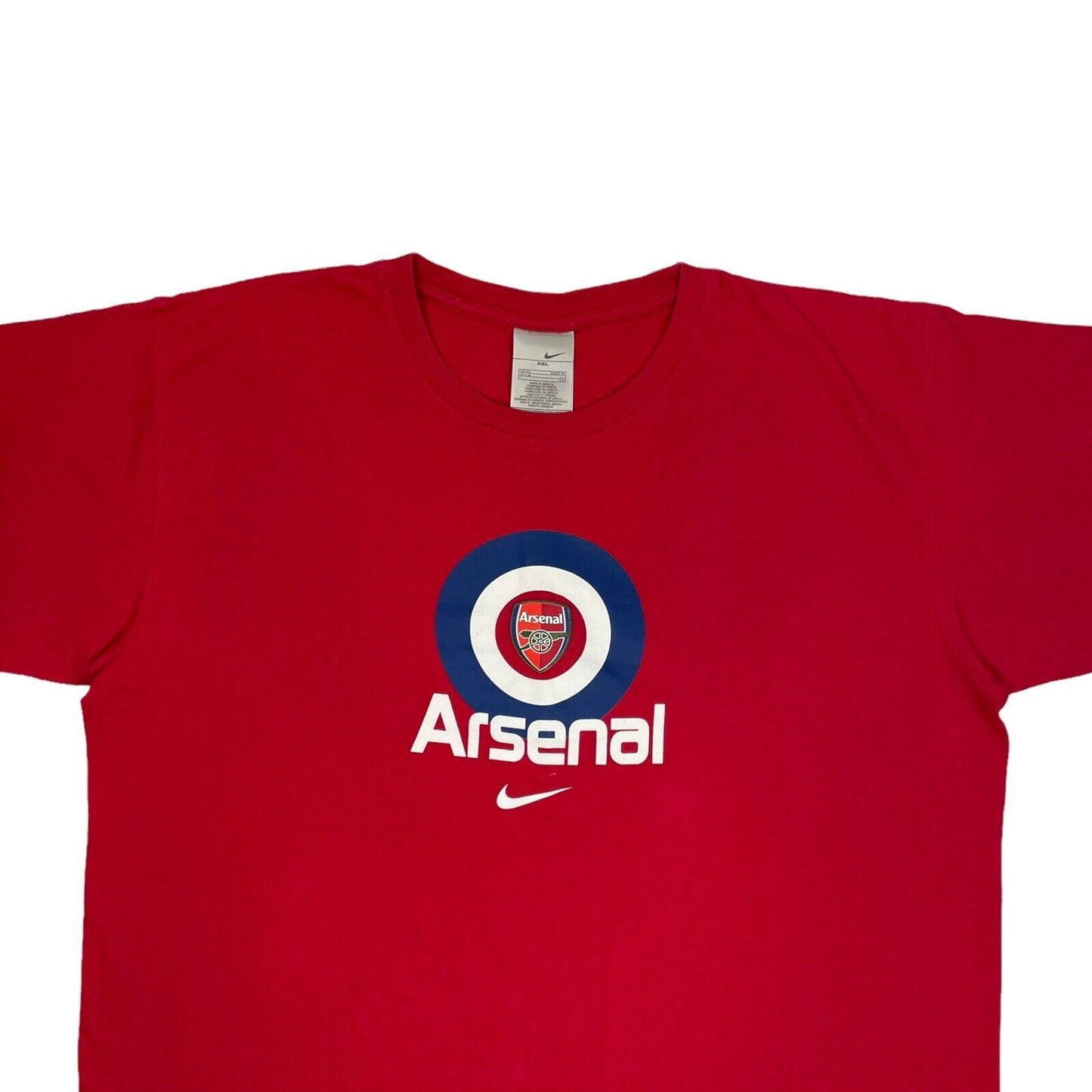 Vintage Arsenal Nike Mens XXL Red Graphic Print Gunners Football