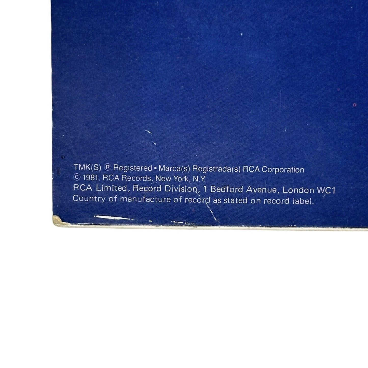 1982 David Bowie Changes Two Vinyl Made In England