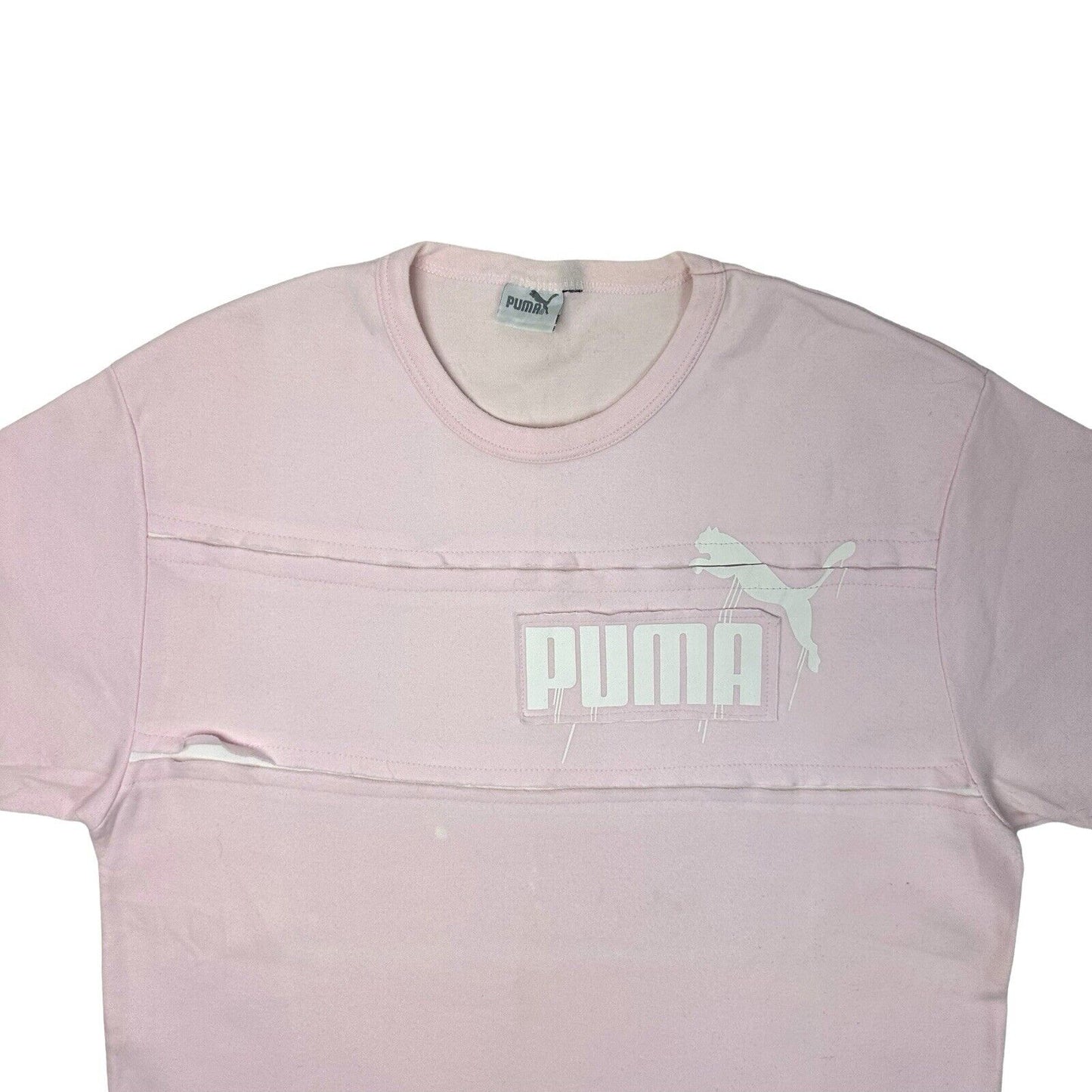 Vintage Puma T-Shirt Pink Mens Large 90s Sportswear