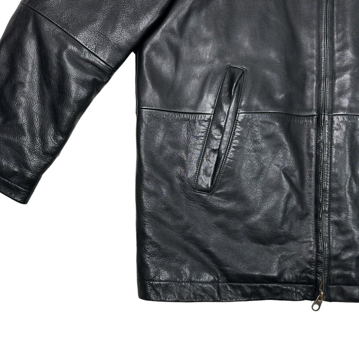 00’s Timberland Leather Coat Men’s Large Black