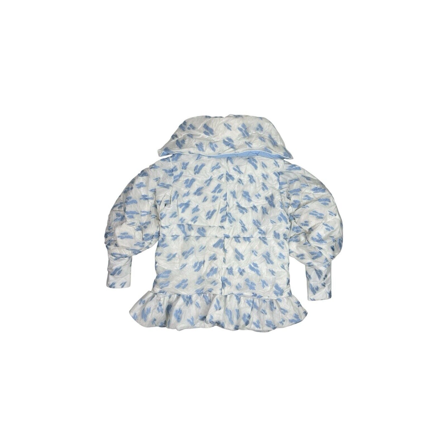 AW21 Chen Peng Blue Fairy Down Jacket Womens Small Blue And White