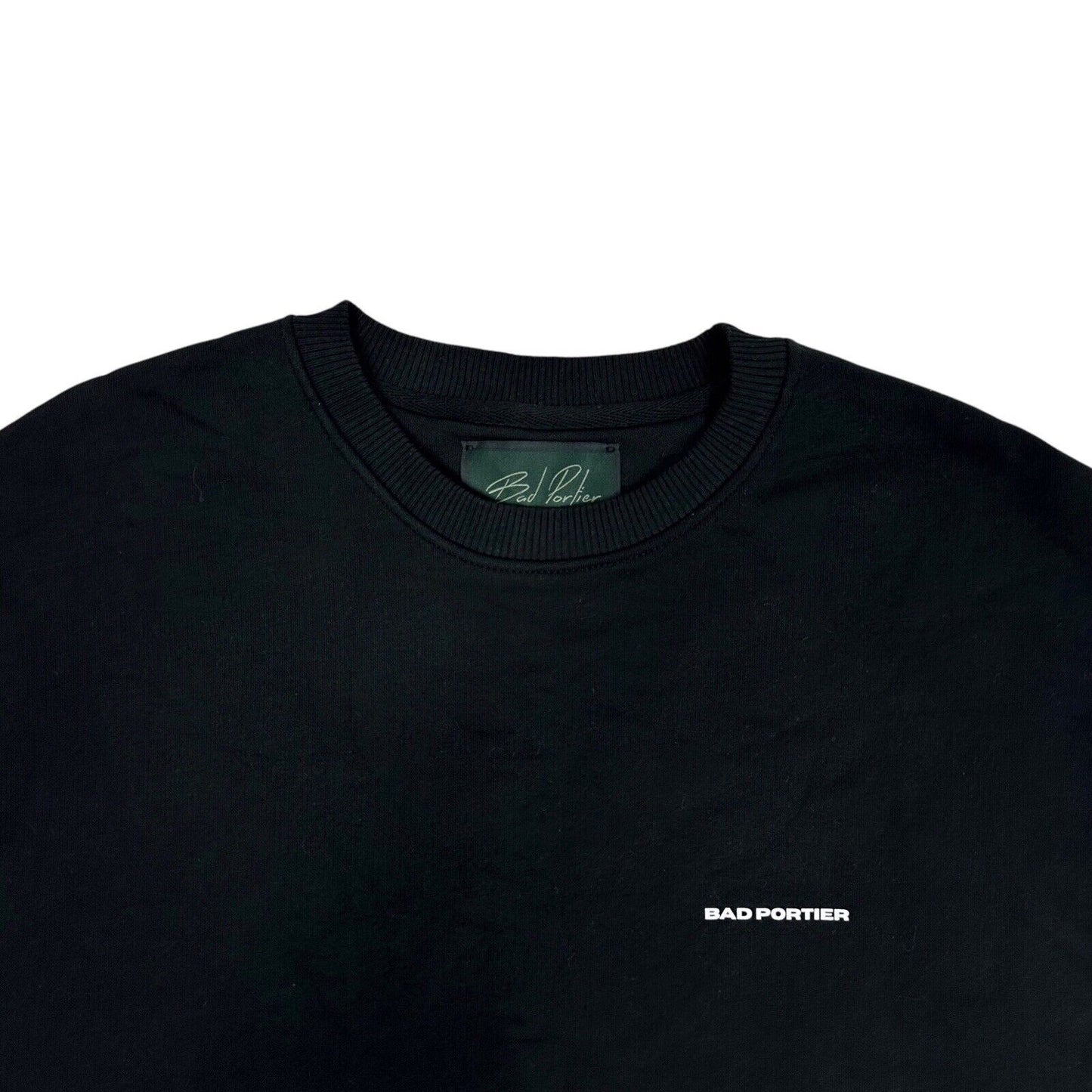 Bad Portier Sweater Black Men’s Medium Organic Cotton Blend
