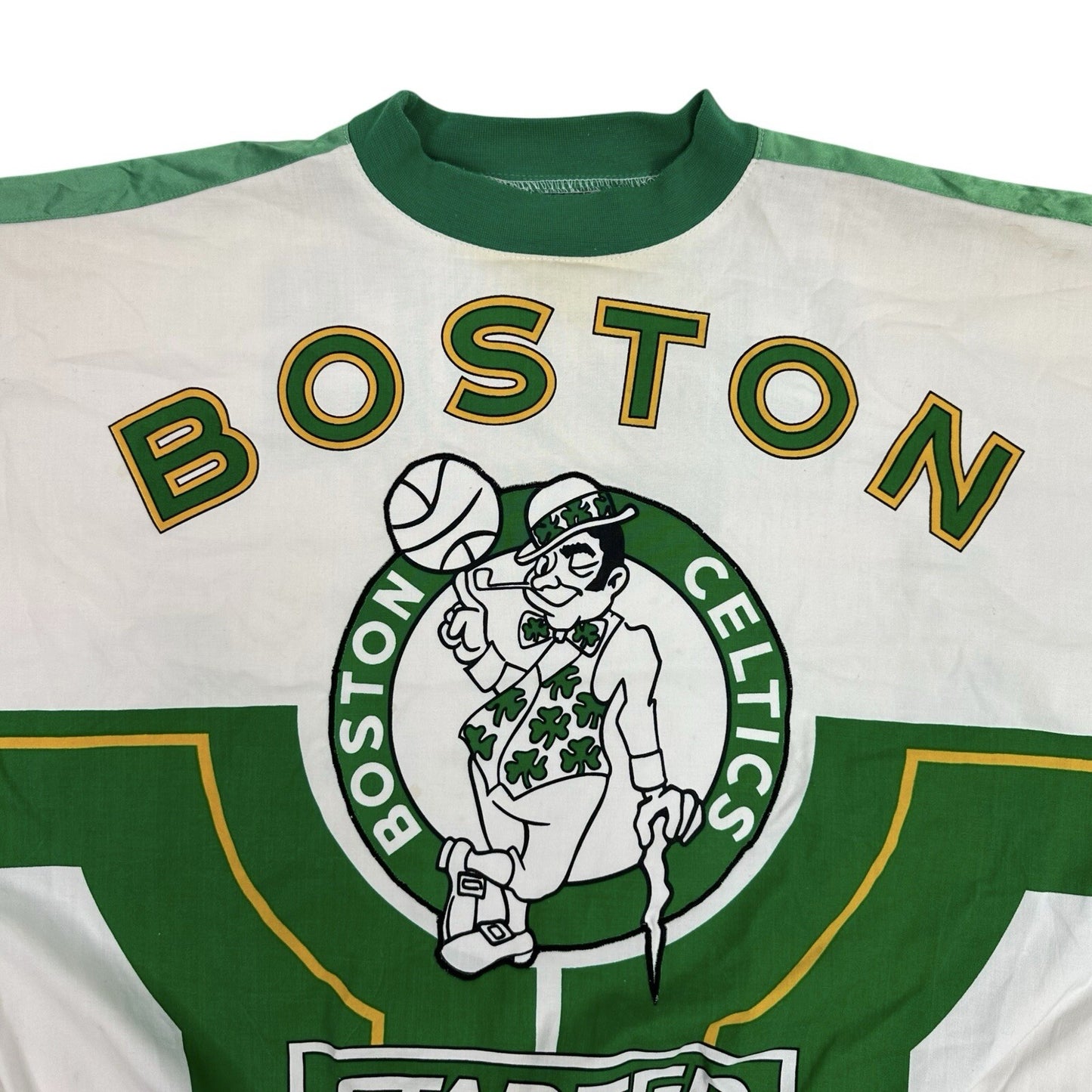 Vintage Starter Boston Celtics Sweater Men’s Medium White And Green Rare