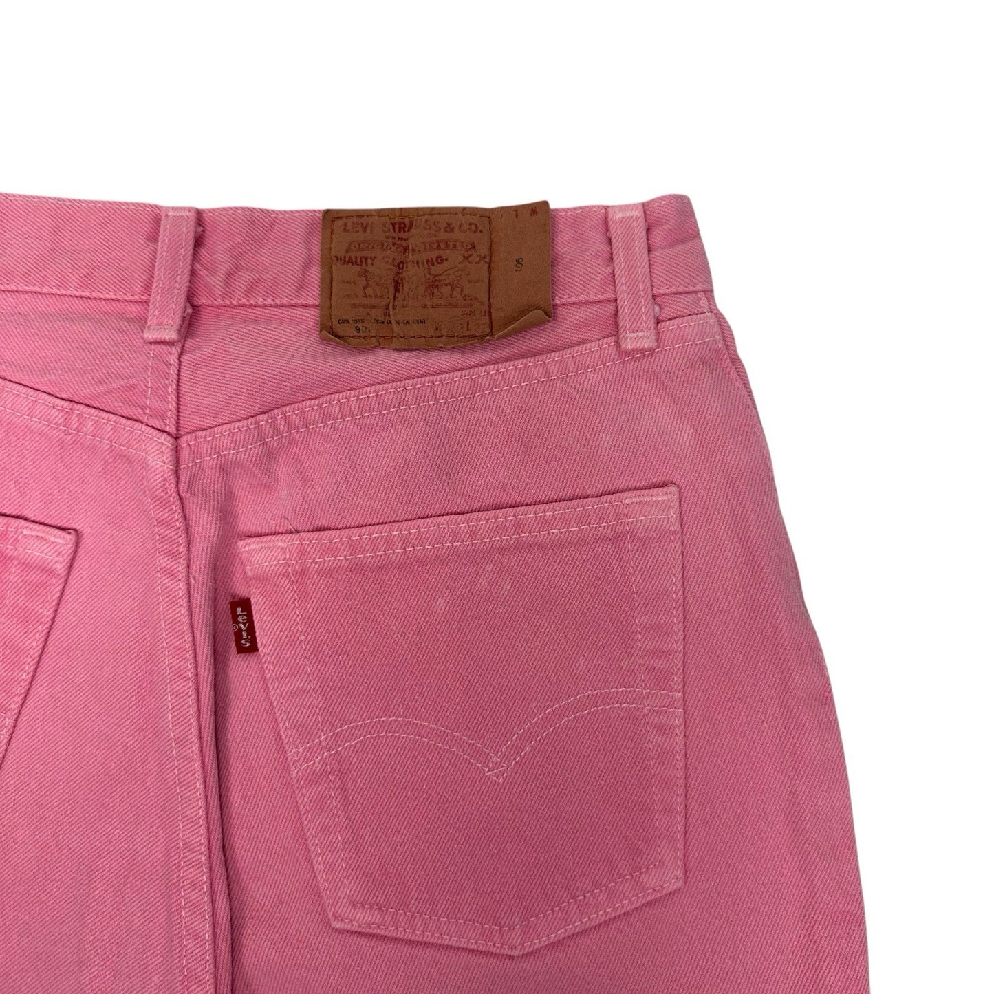 Vintage Levi’s Pink Denim Jeans 901 28w 29l Slim Fit 1980’s