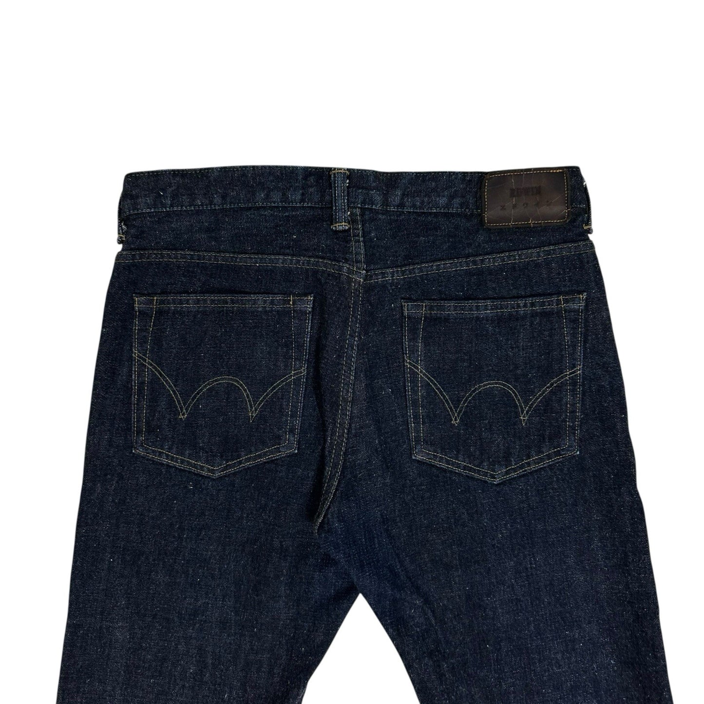 Edwin ED33M Raw Indigo Denim Jeans 30w 30l Made In Japan Slim Fit