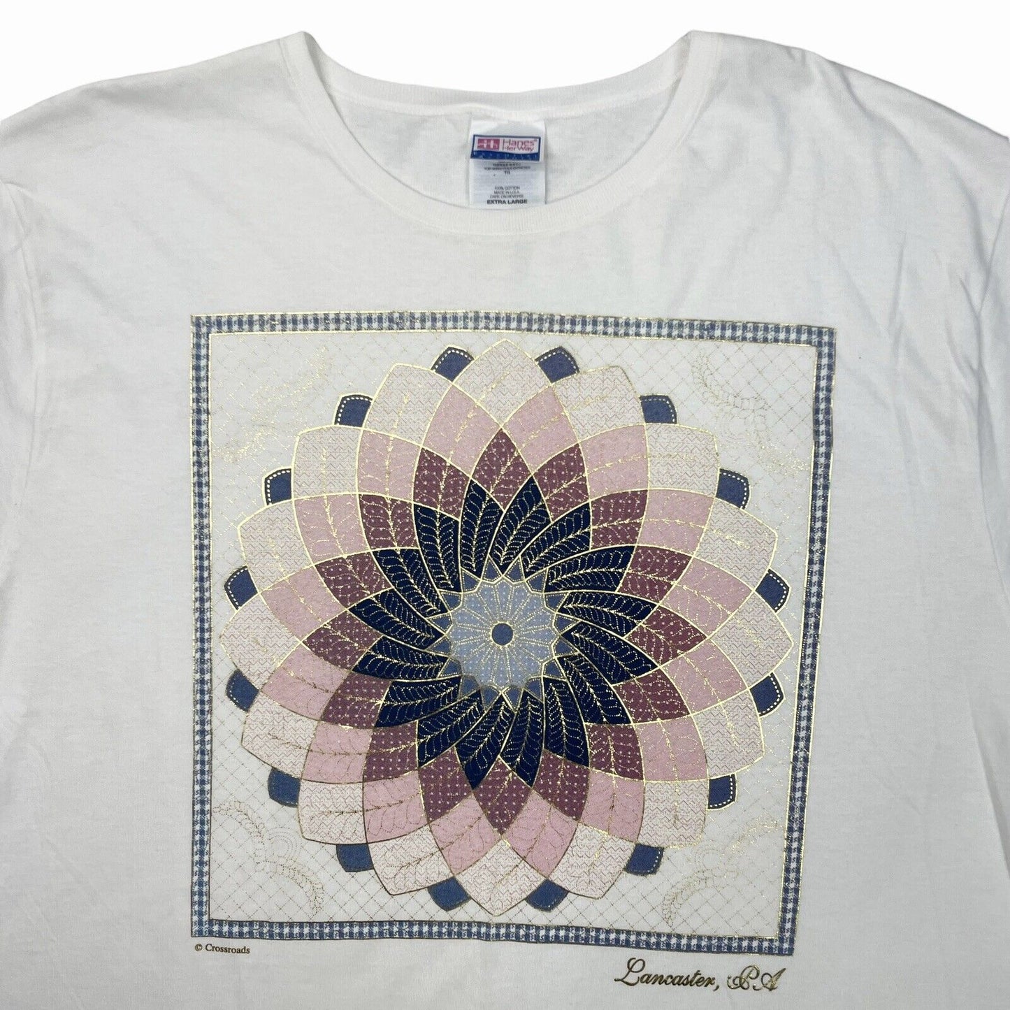 Vintage Pennsylvania Tourist T-Shirt Hanes Unisex XL White Made In USA