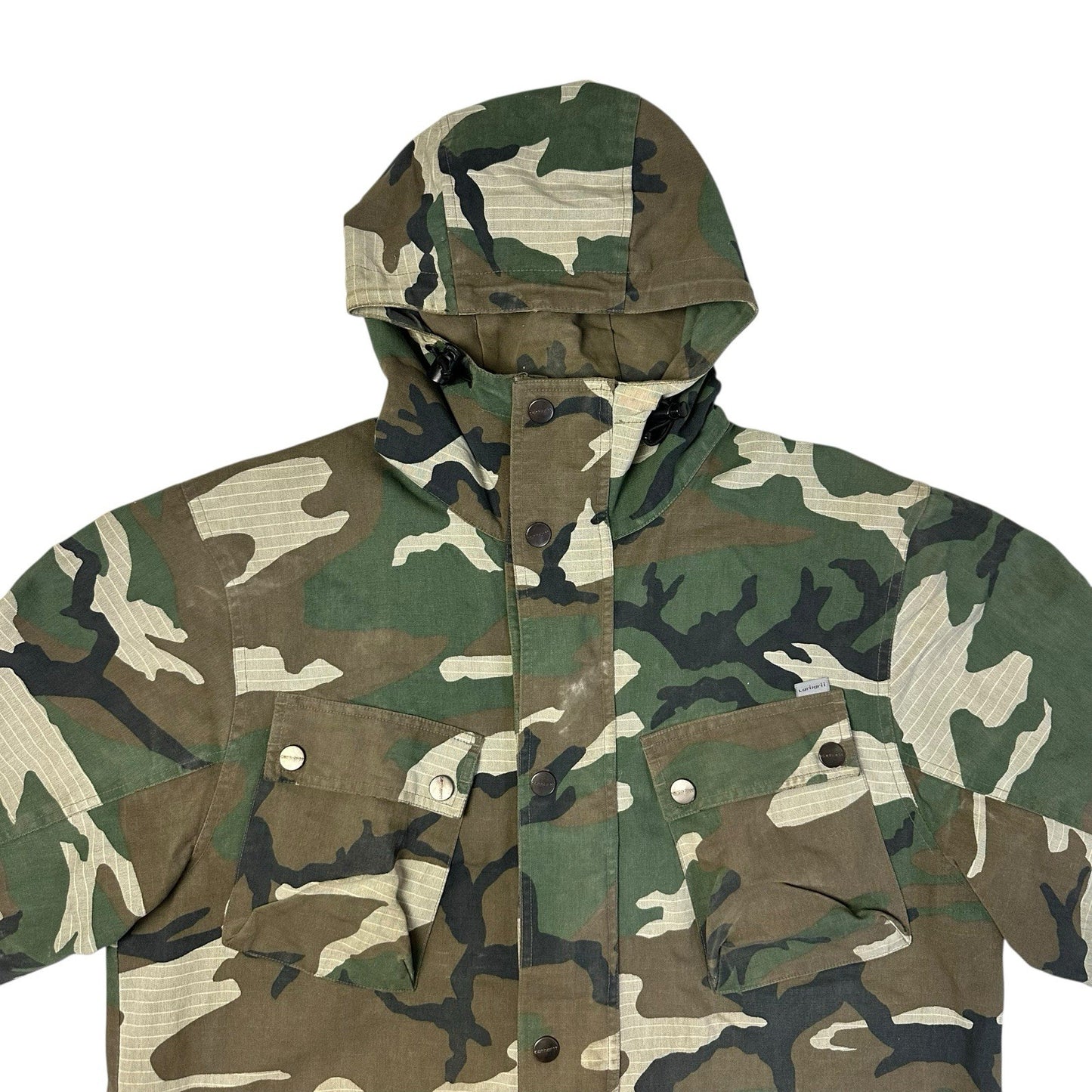 Vintage Carhartt Camo Utility Jacket Men’s Medium Hooded Camouflage