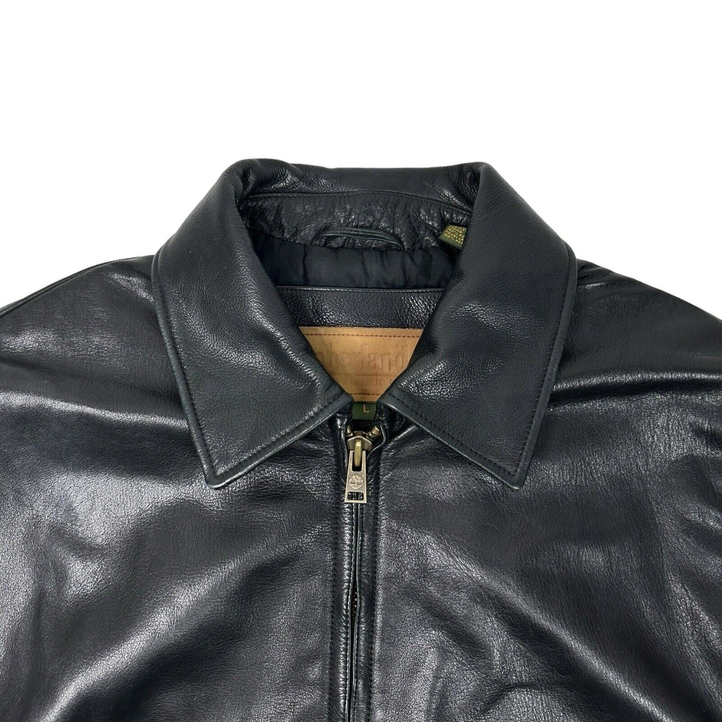 00’s Timberland Leather Coat Men’s Large Black