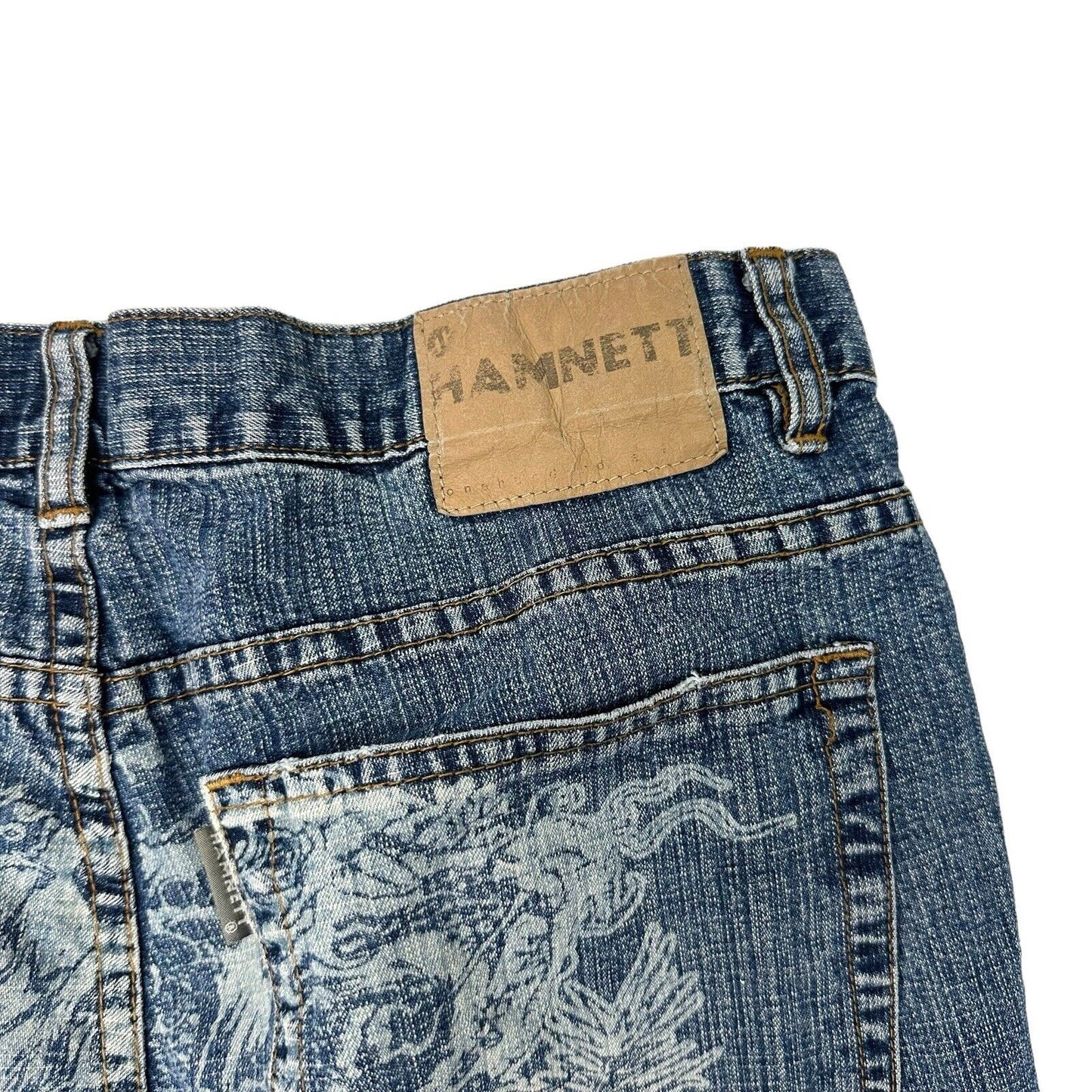 Vintage Hamnett by Katharine Hamnett Blue Denim Jeans 34w 31l Straight Leg