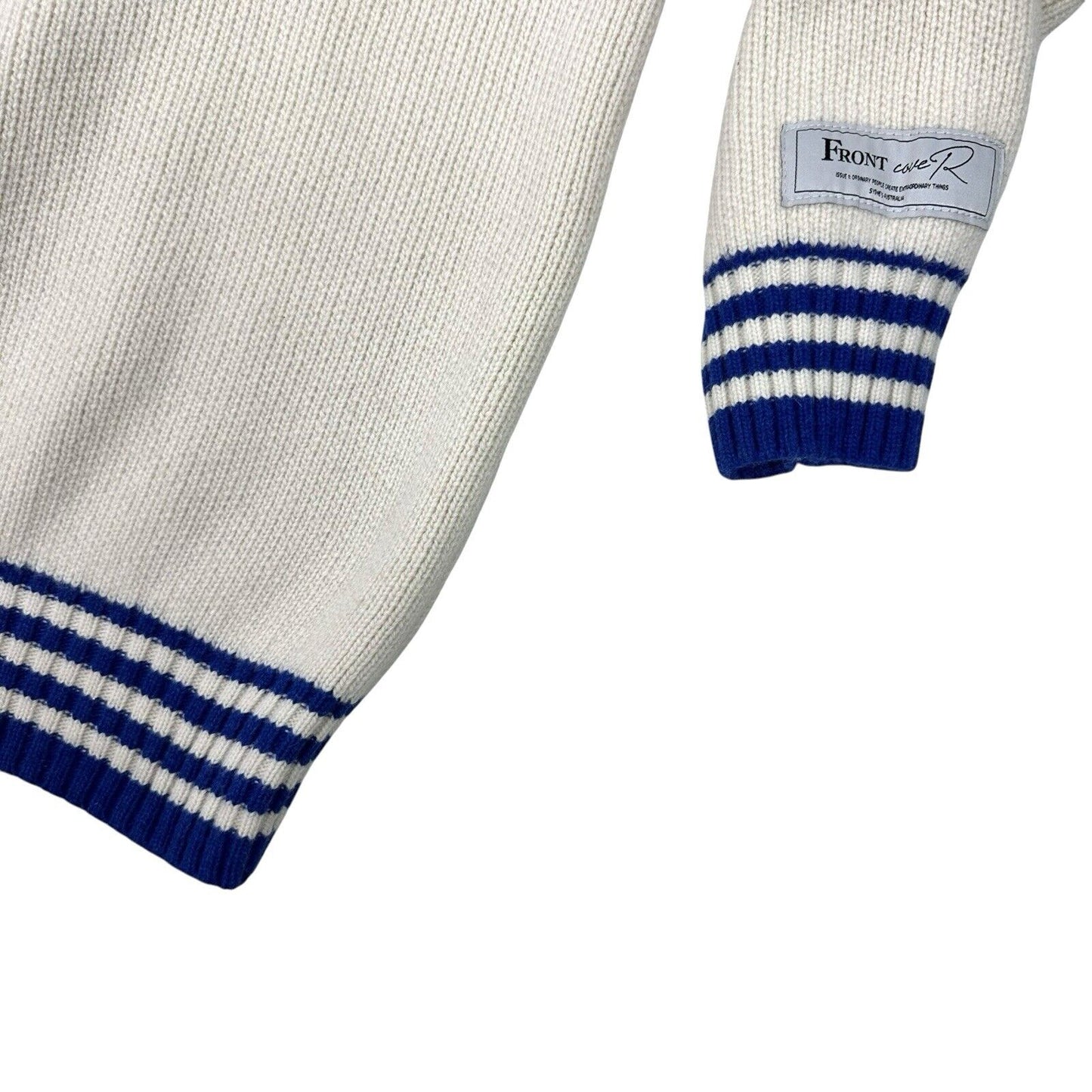 Frontcover Clo Wool V-Neck Sweater Men’s Large Cream