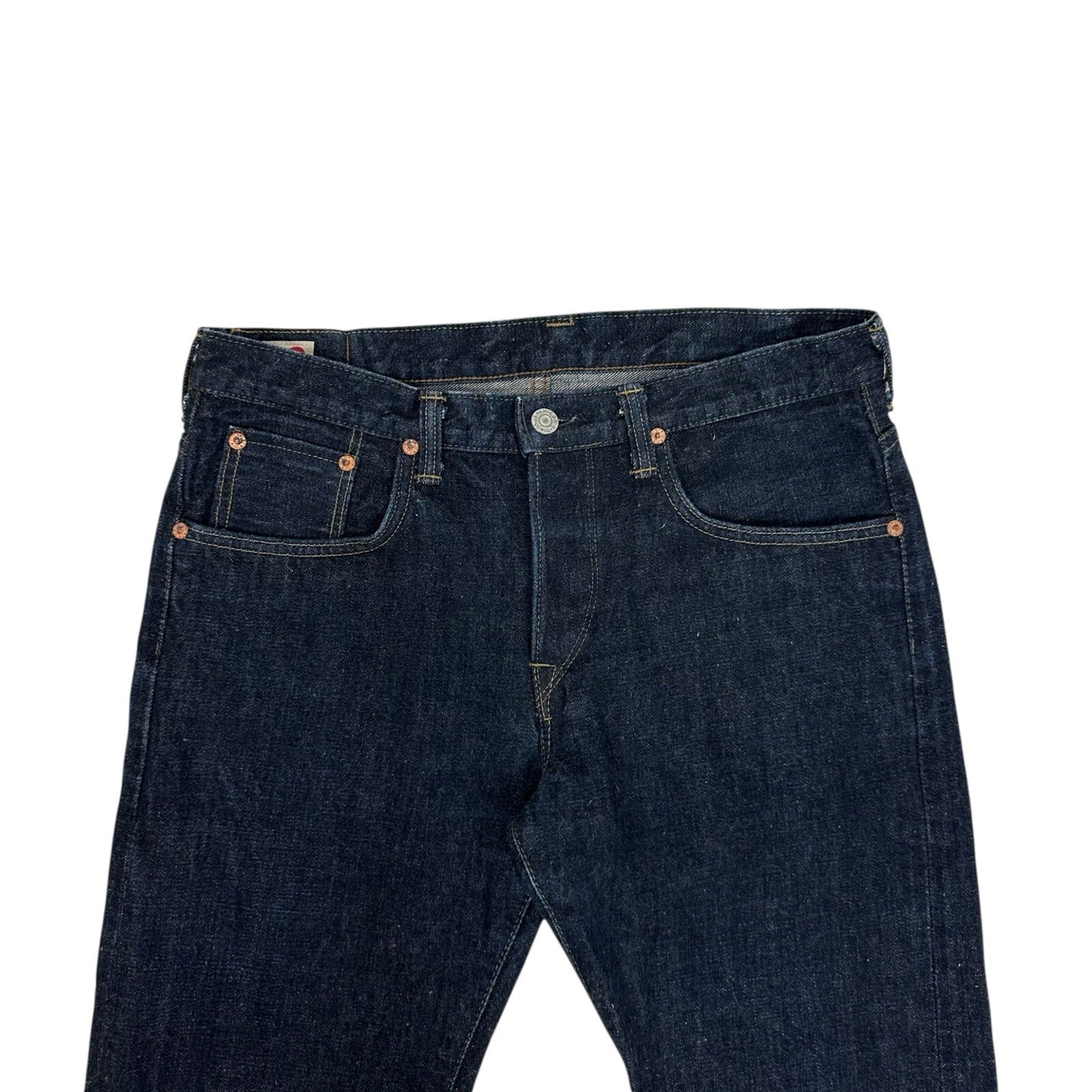 Edwin ED33M Raw Indigo Denim Jeans 30w 30l Made In Japan Slim Fit