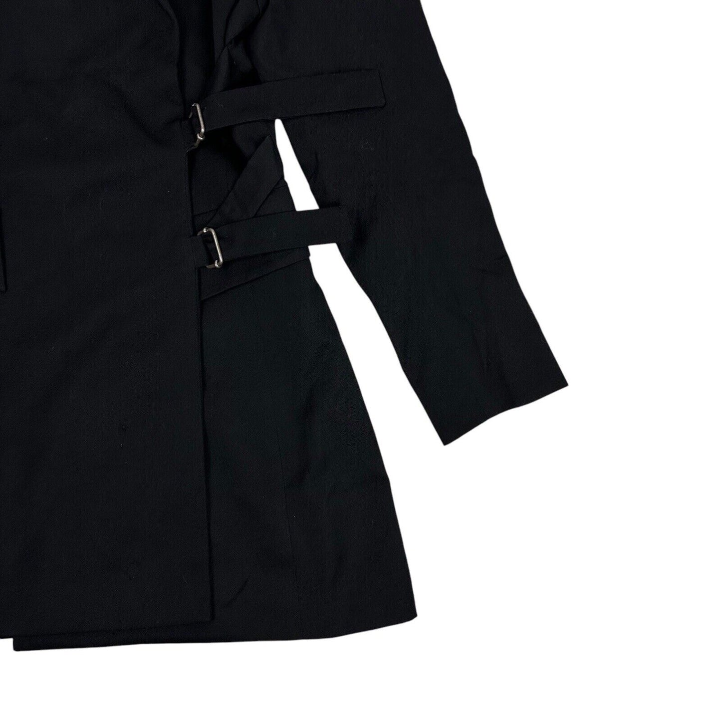 Vintage John Richmond Woman Black Wool Blazer Jacket UK8 Made In England