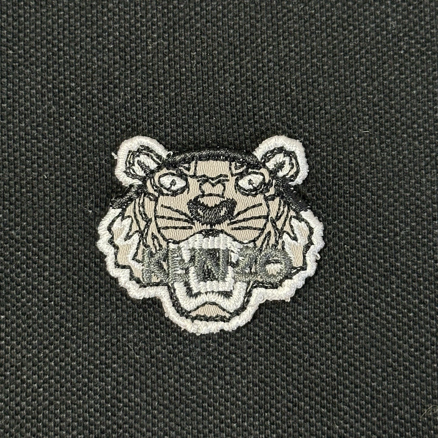 Kenzo Polo Top Black Men’s Medium Embroidered Tiger Logo