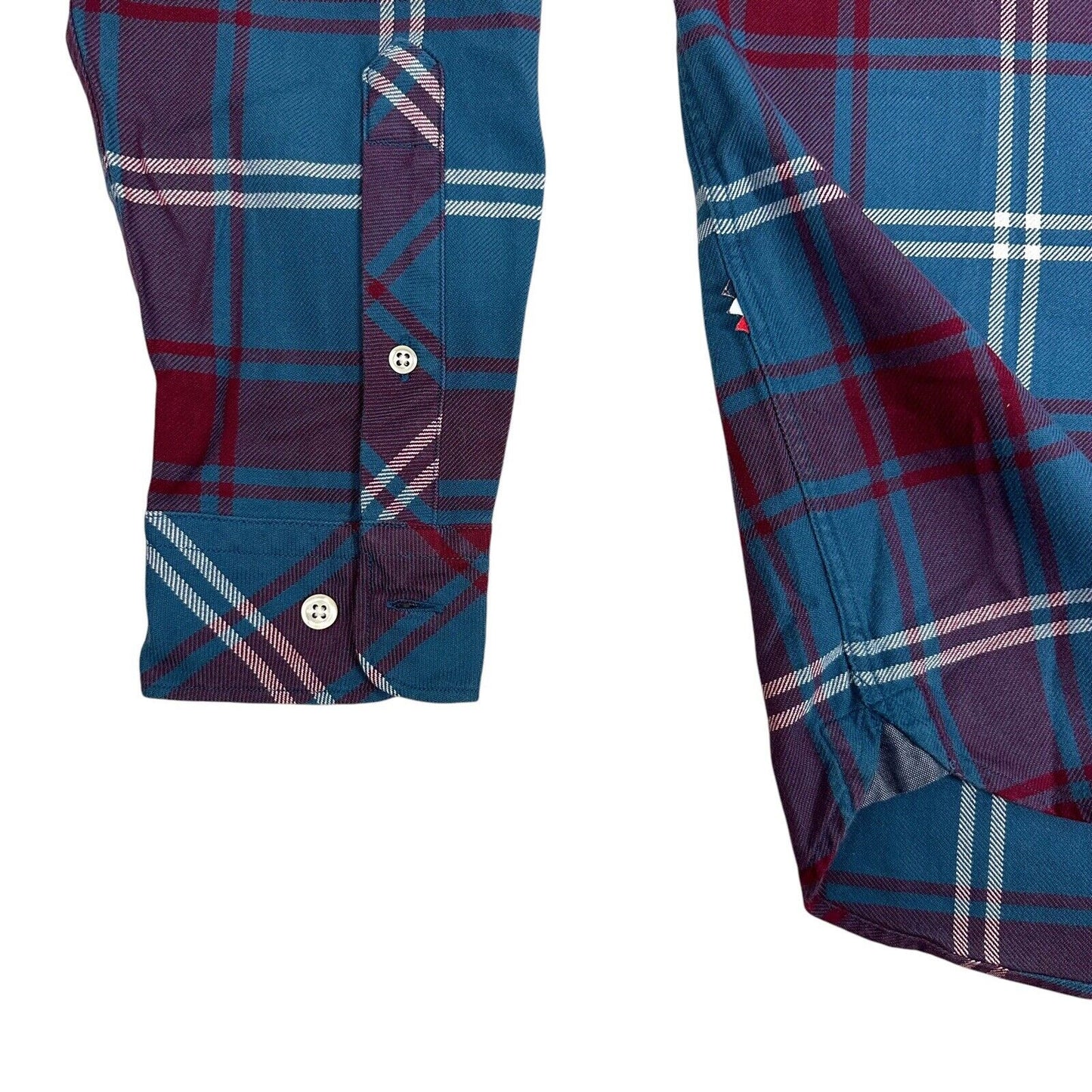 Lacoste Live Check Shirt Men’s Medium Blue And Red