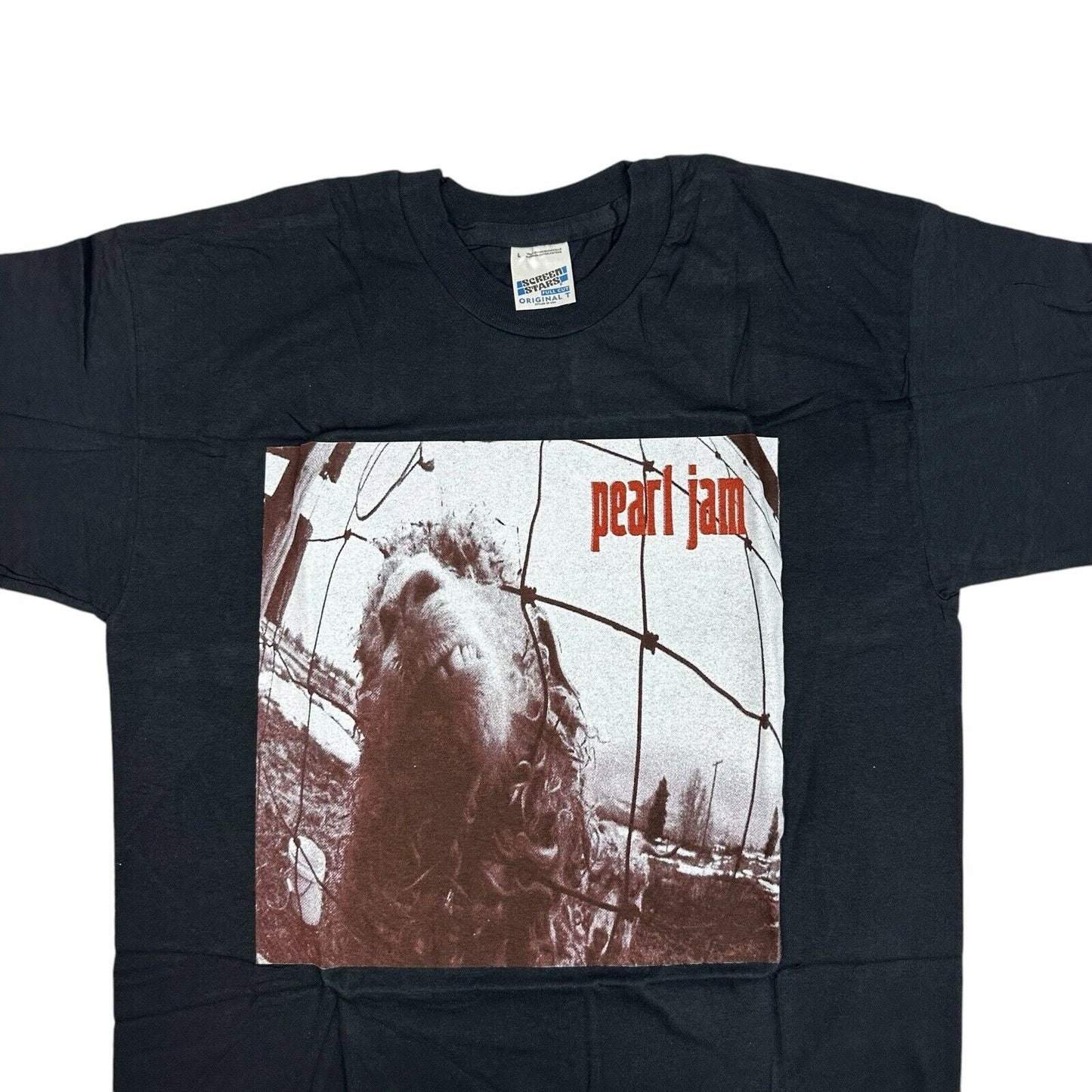 Deadstock Vintage Pearl Jam T-Shirt Vs. Black Screen Stars Mens Large 90’s