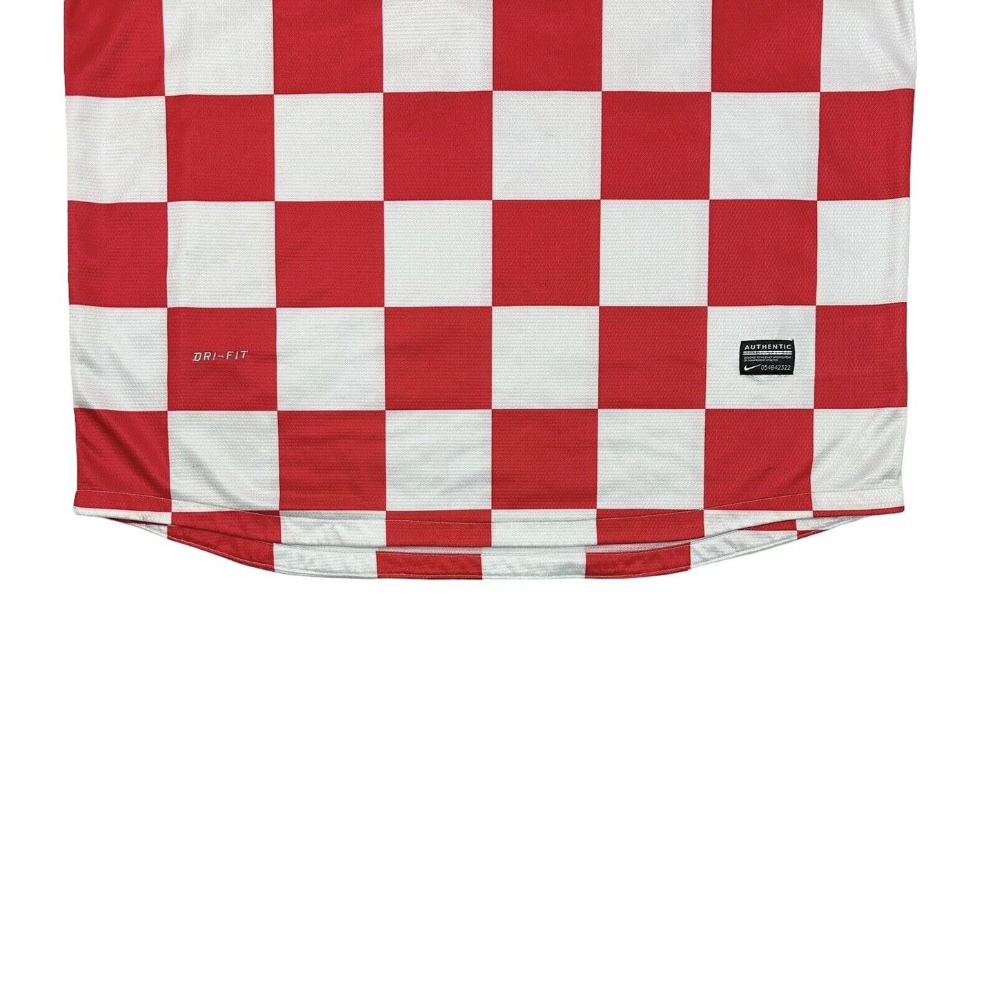 2012-2014 Croatia Nike Football Shirt Mens XL White And Red Šuker 9
