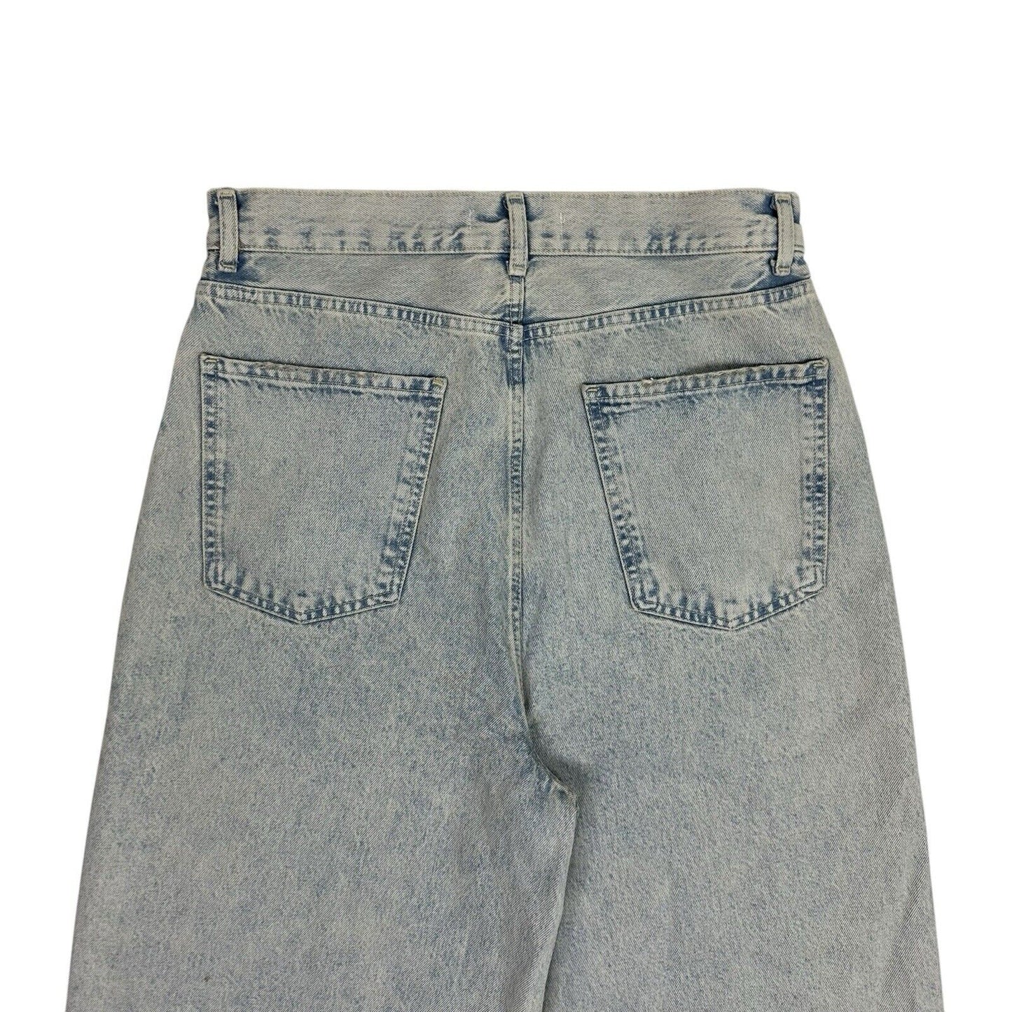 Zara Oversized Baggy Jeans Men’s 32w 30l Faded Blue Distressed