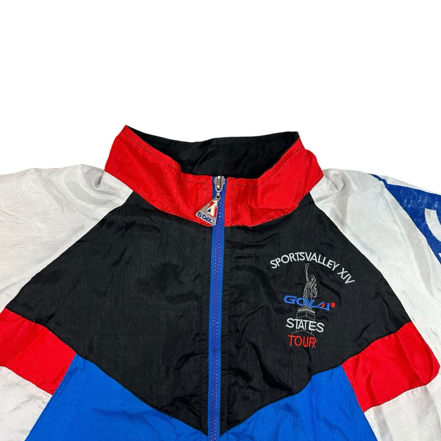 Vintage 90’s Gola Shell Jacket Women’s Small USA Tour Team Multicoloured
