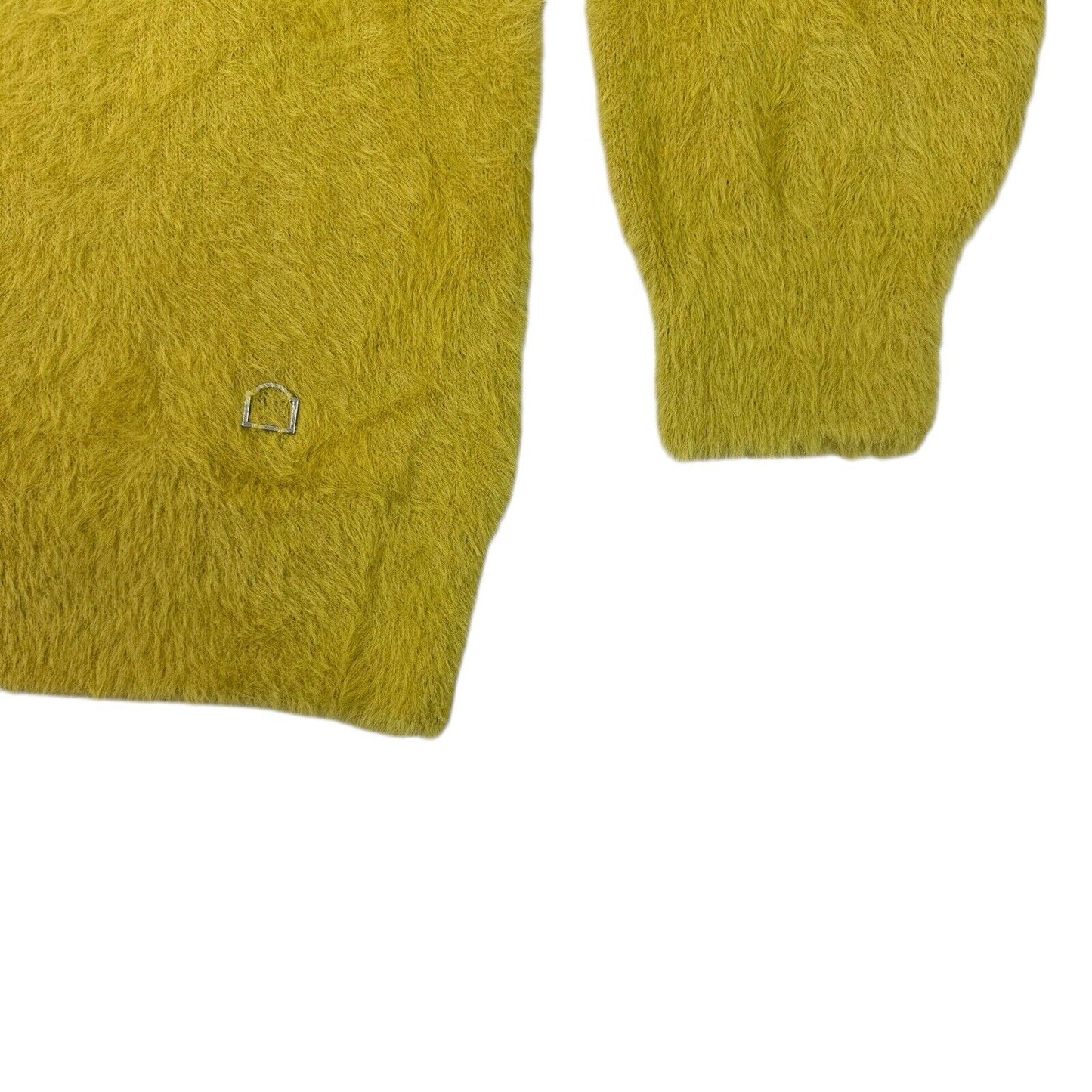 Reternity Furry Knit Cardigan Mustard Men’s Large