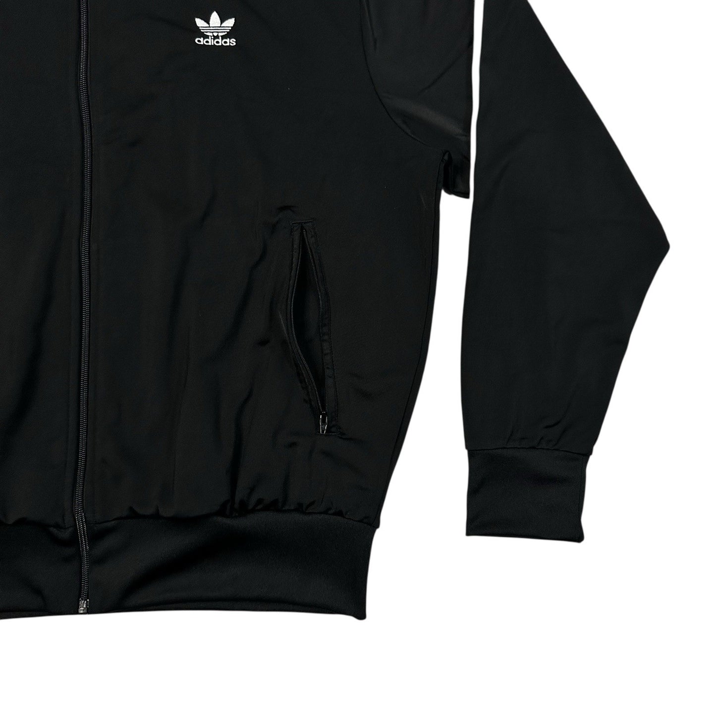 NWT Adidas Firebird Track Jacket Men’s Large Black Satin 2025