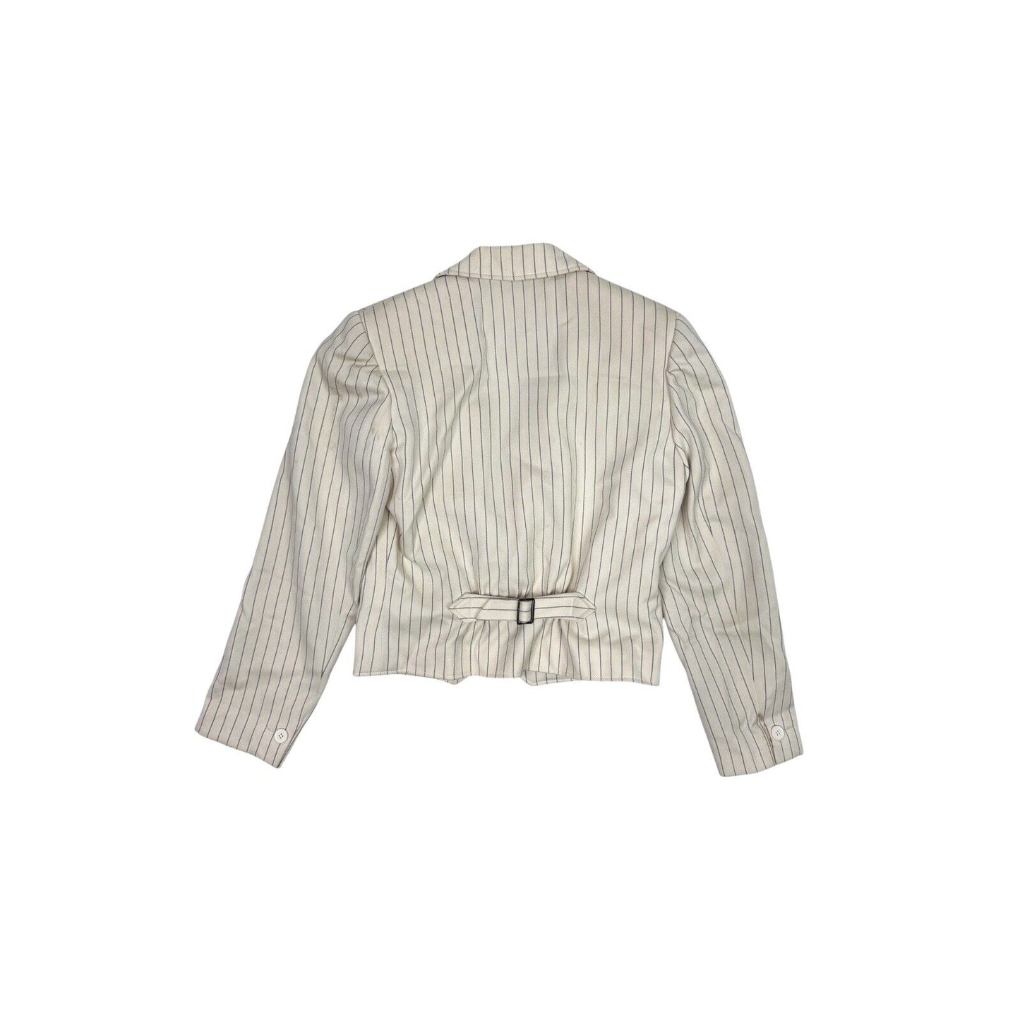 Vintage Christian Dior Suit Set Women’s Small Pin Stripe Cream Made In France