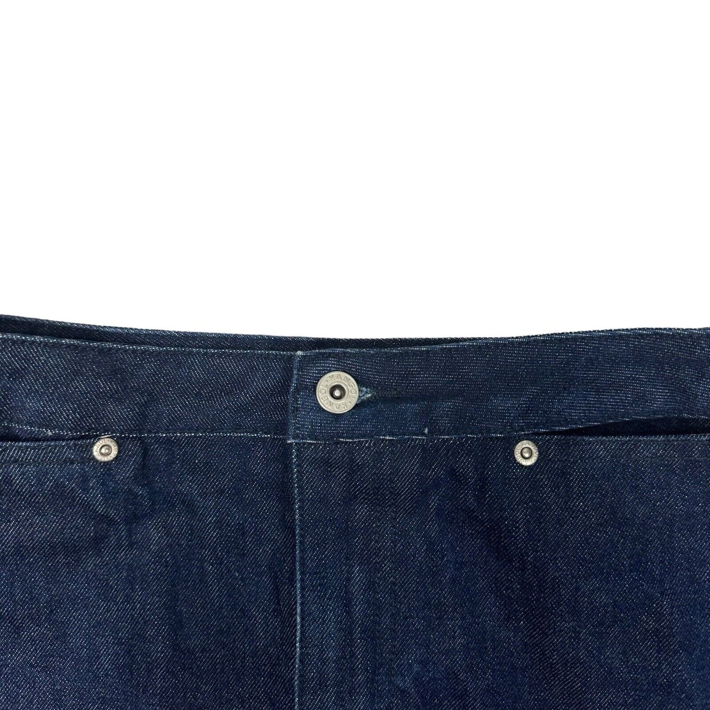 Vintage Kangol Skirt Dark Blue Denim Womens 30w