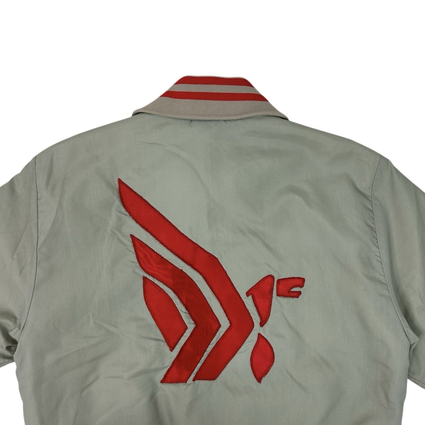 Vintage 70’s Alpha Sigma Phi Jacket Mens Medium Grey Made In USA