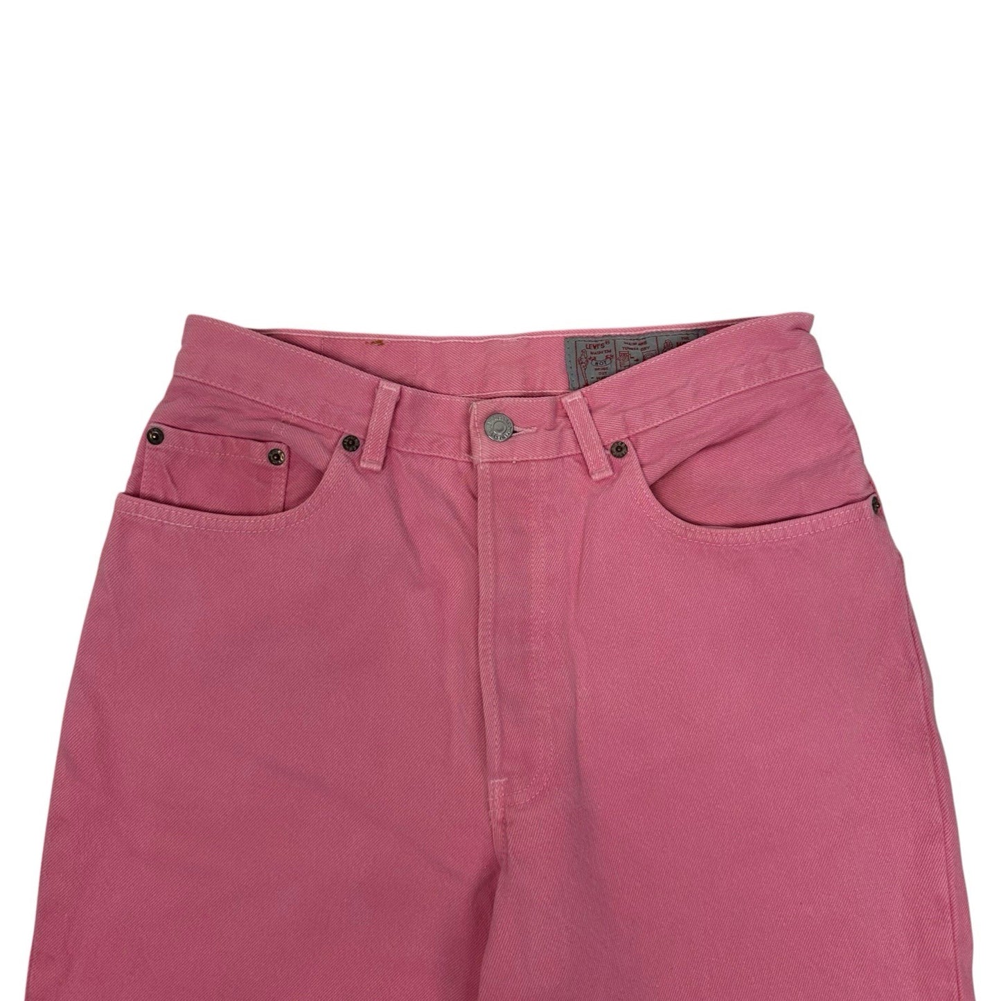 Vintage Levi’s Pink Denim Jeans 901 28w 29l Slim Fit 1980’s