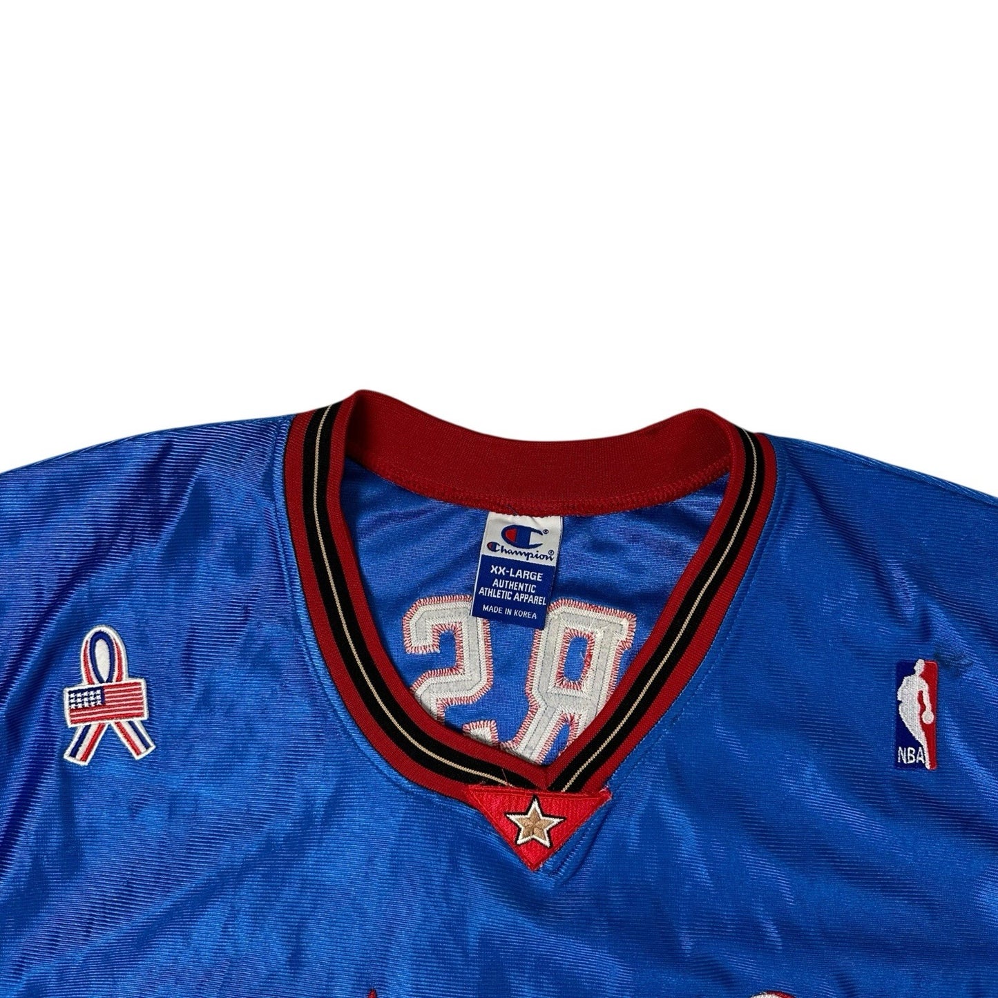Vintage Philadelphia 76ers Champion Jersey Allen Iverson Men’s XXL Made In Korea
