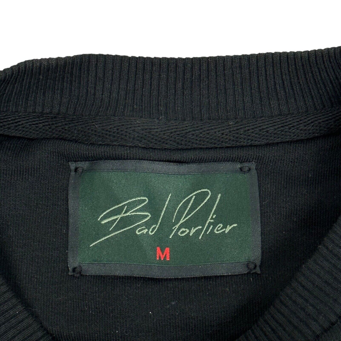 Bad Portier Sweater Black Men’s Medium Organic Cotton Blend