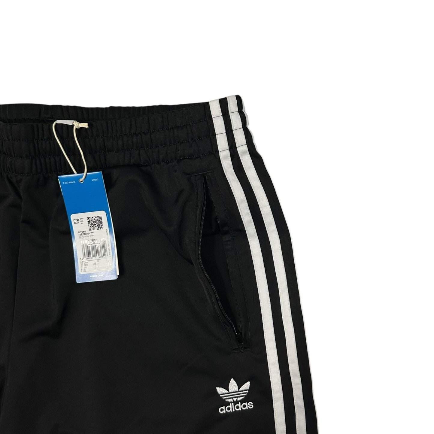 NWT Adidas Firebird Track Pants Men’s Large Black Satin 2025