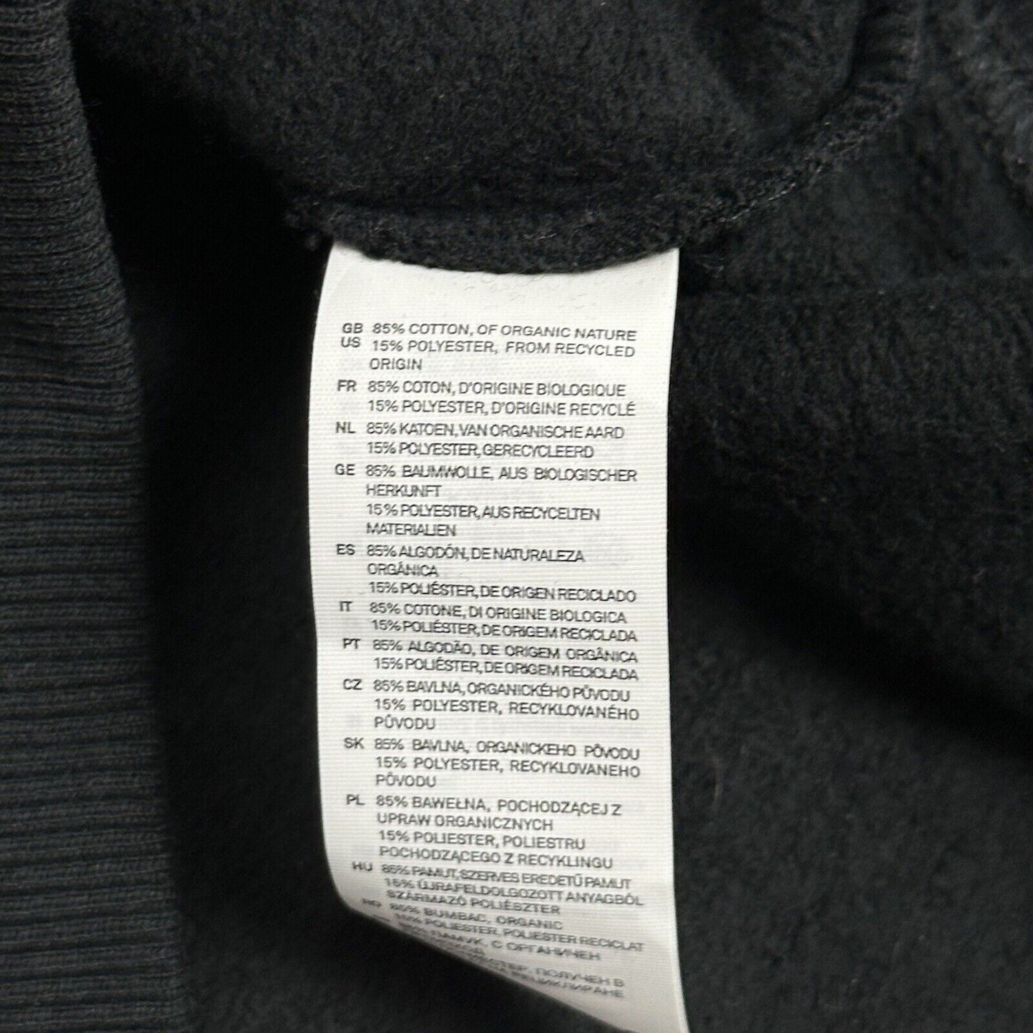 Bad Portier Sweater Black Men’s Medium Organic Cotton Blend